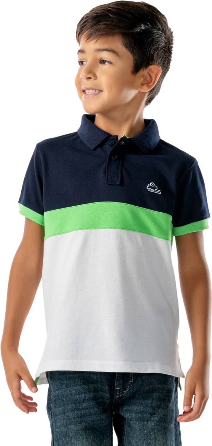 Nitt Hyman  - Cherry Crumble Boys Striped Polycotton Regular T Shirt