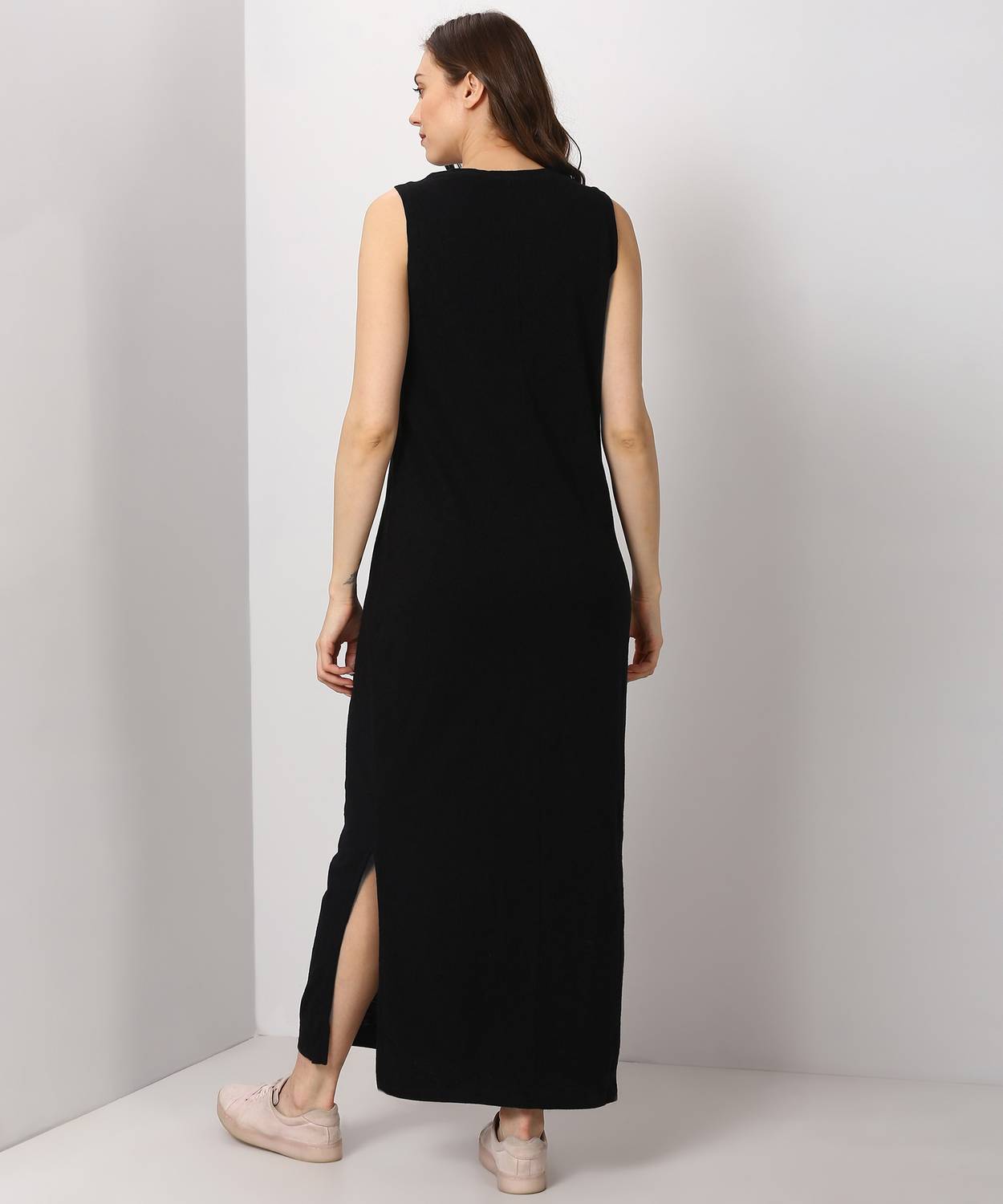 GAP Women Maxi Black Full Length Dress - Buy GAP Women Maxi Black Full  Length Dress Online at Best Prices in India | Flipkart.com