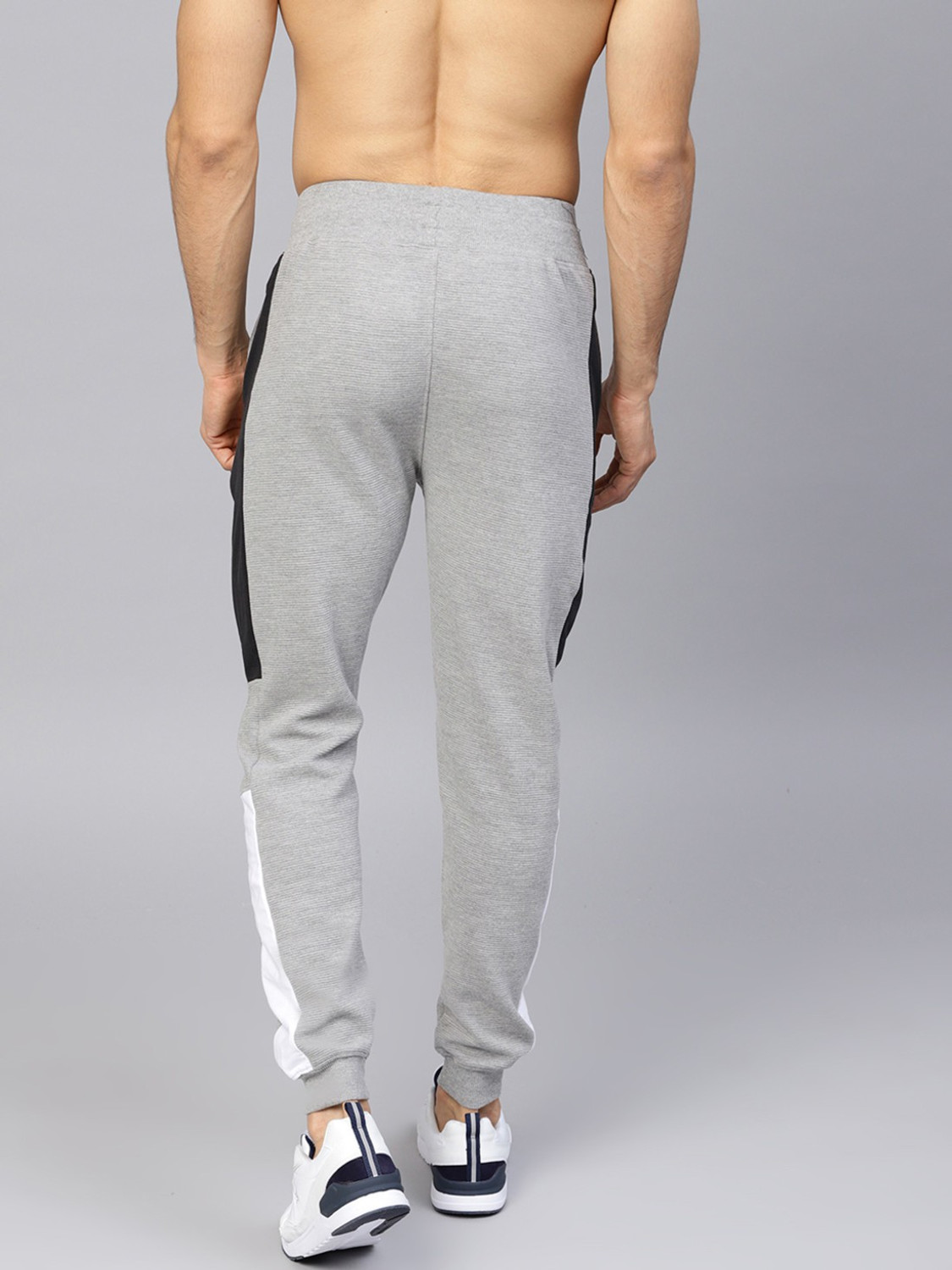 Image of HRX by Hrithik Roshan Solid Men Grey Track Pants
