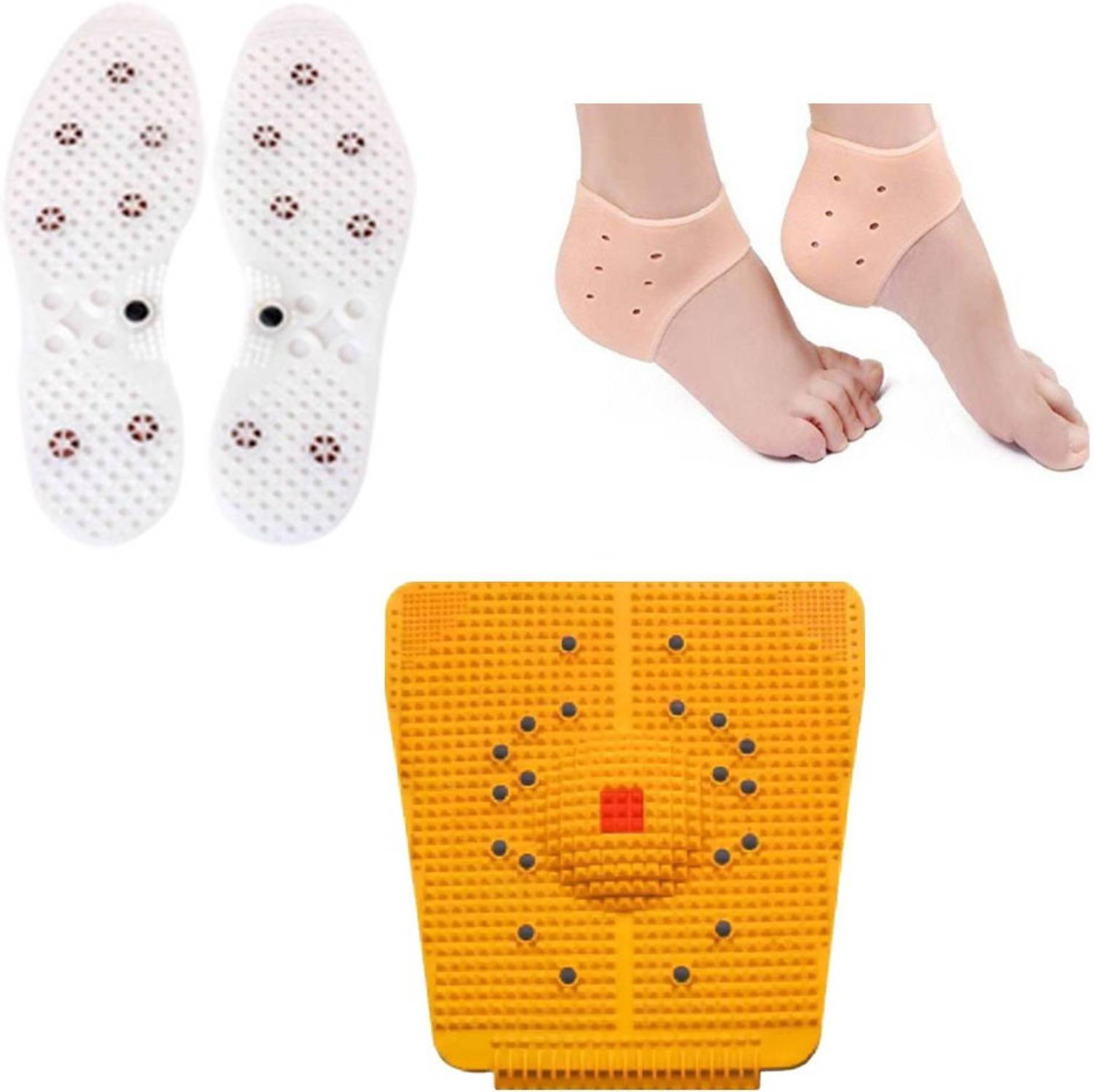Accufit AF24 Acupressure Massager Tools Combo Kit with Bio-Magnetic Power Foot Massager