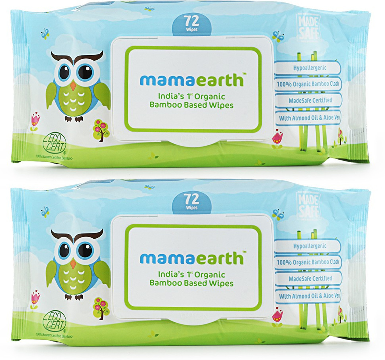 Image of Mamaearth Organic Bamboo Based Wipes