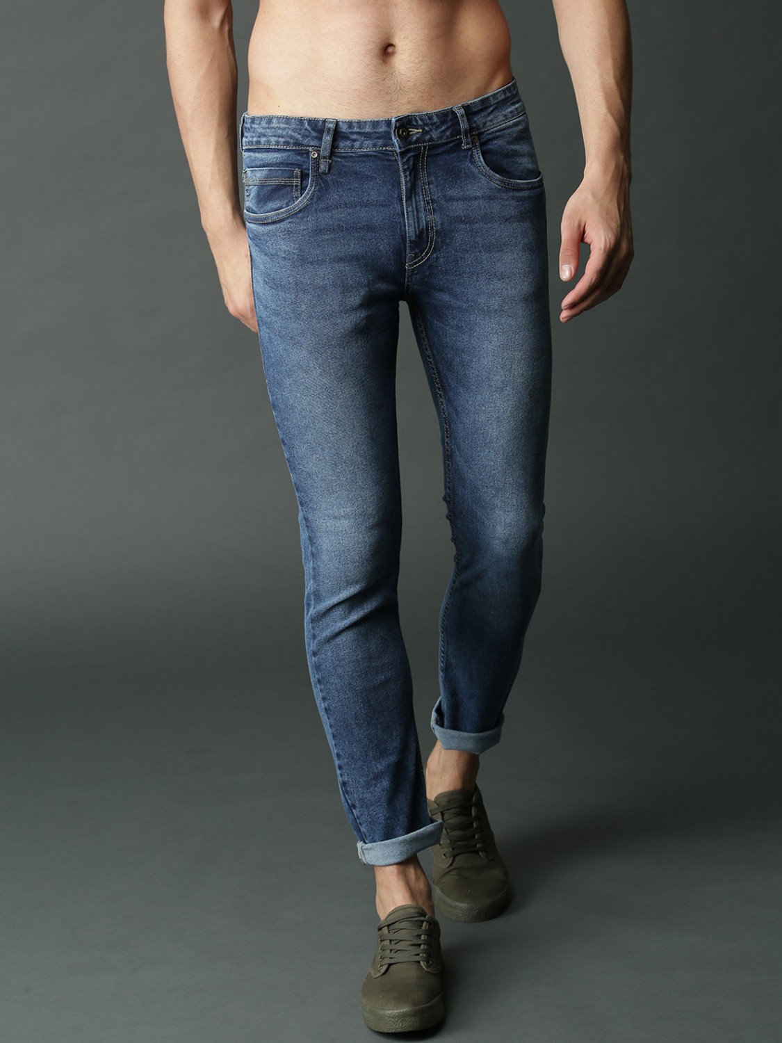 Image of Roadster Skinny Men Blue Jeans