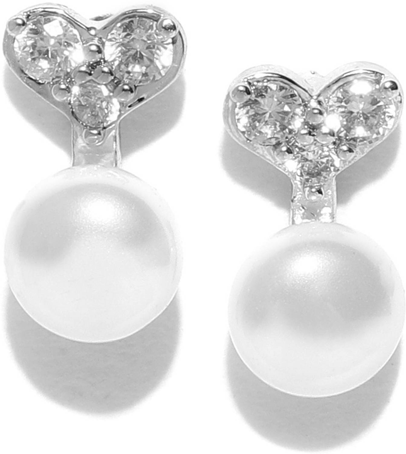 CARLTON LONDON FJE1870 Pearl Brass Stud Earring