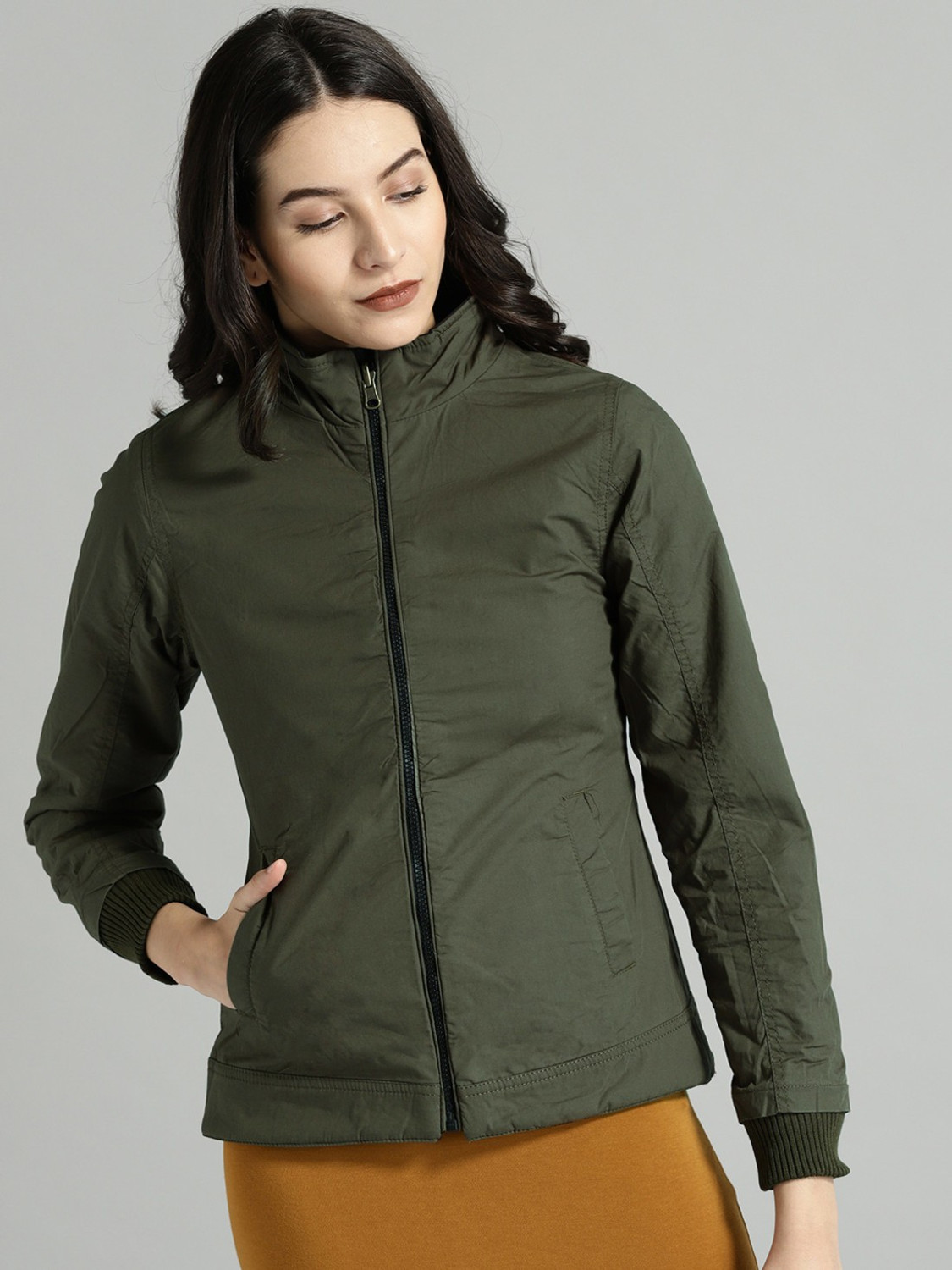 Image of Roadster Full Sleeve Solid Women Jacket