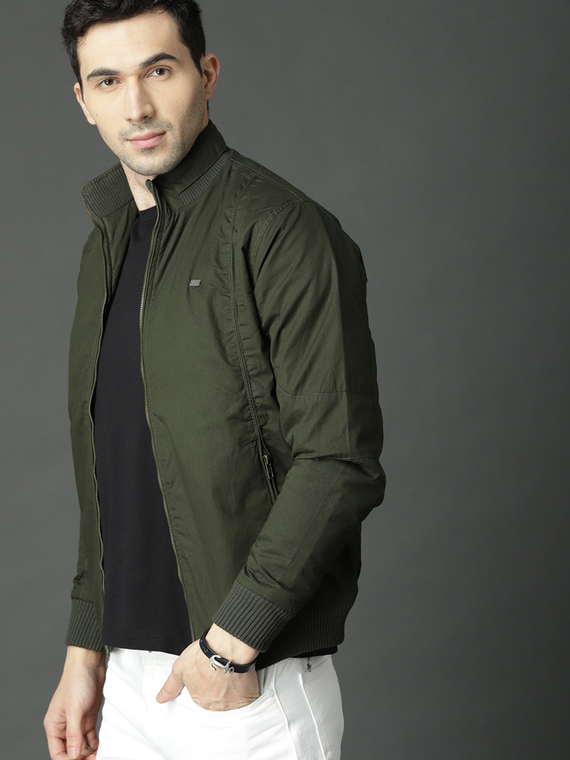 Image of Roadster Full Sleeve Solid Men Jacket