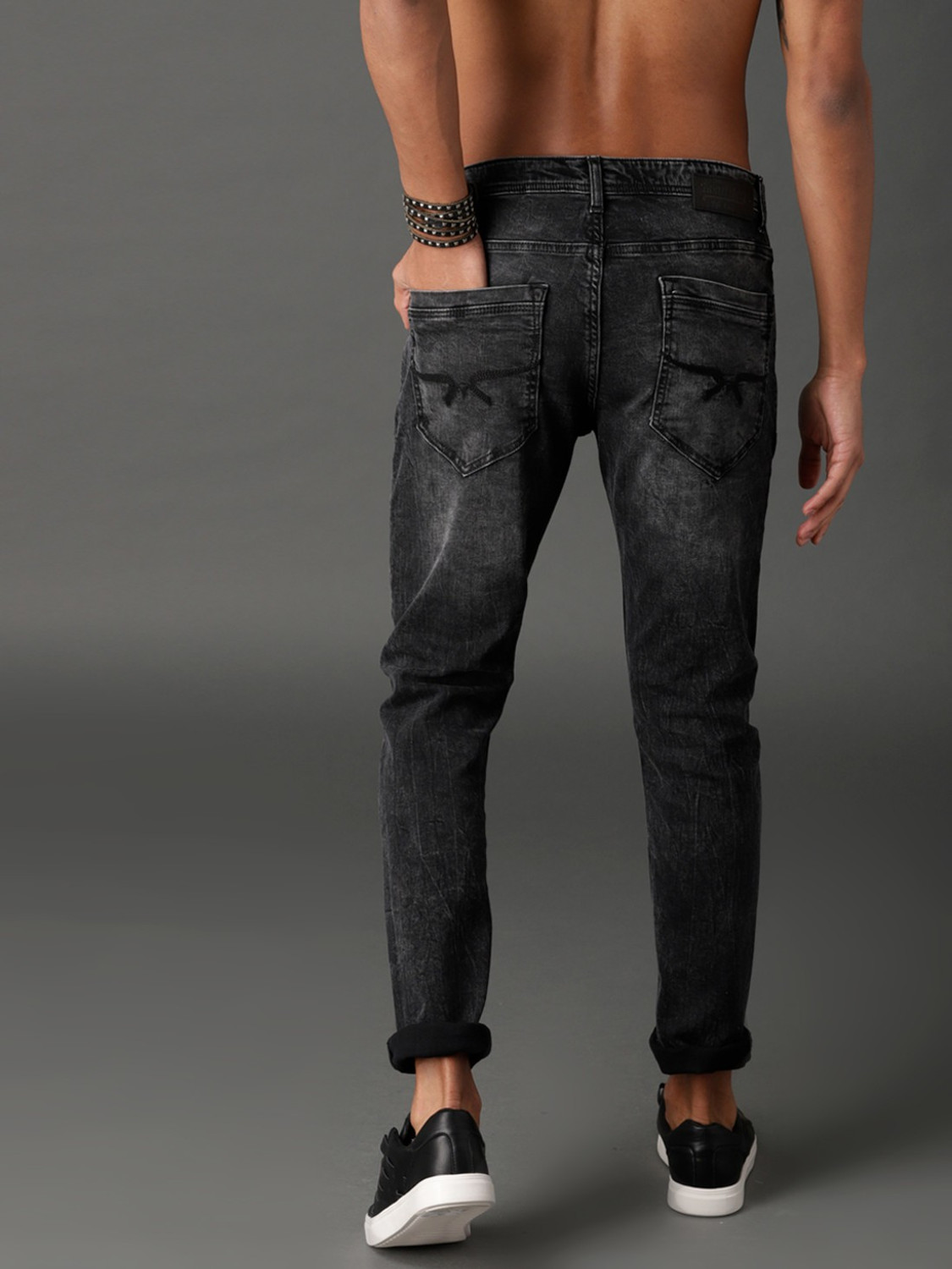 Image of Roadster Skinny Men Black Jeans