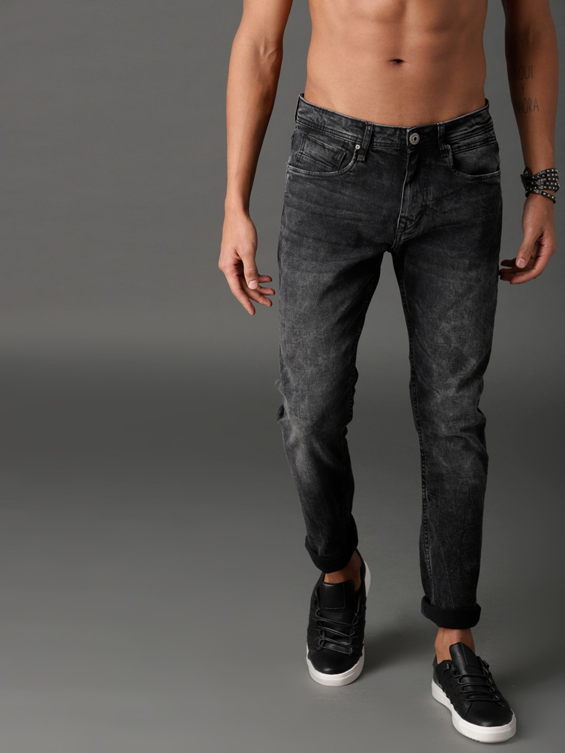 Image of Roadster Skinny Men Black Jeans