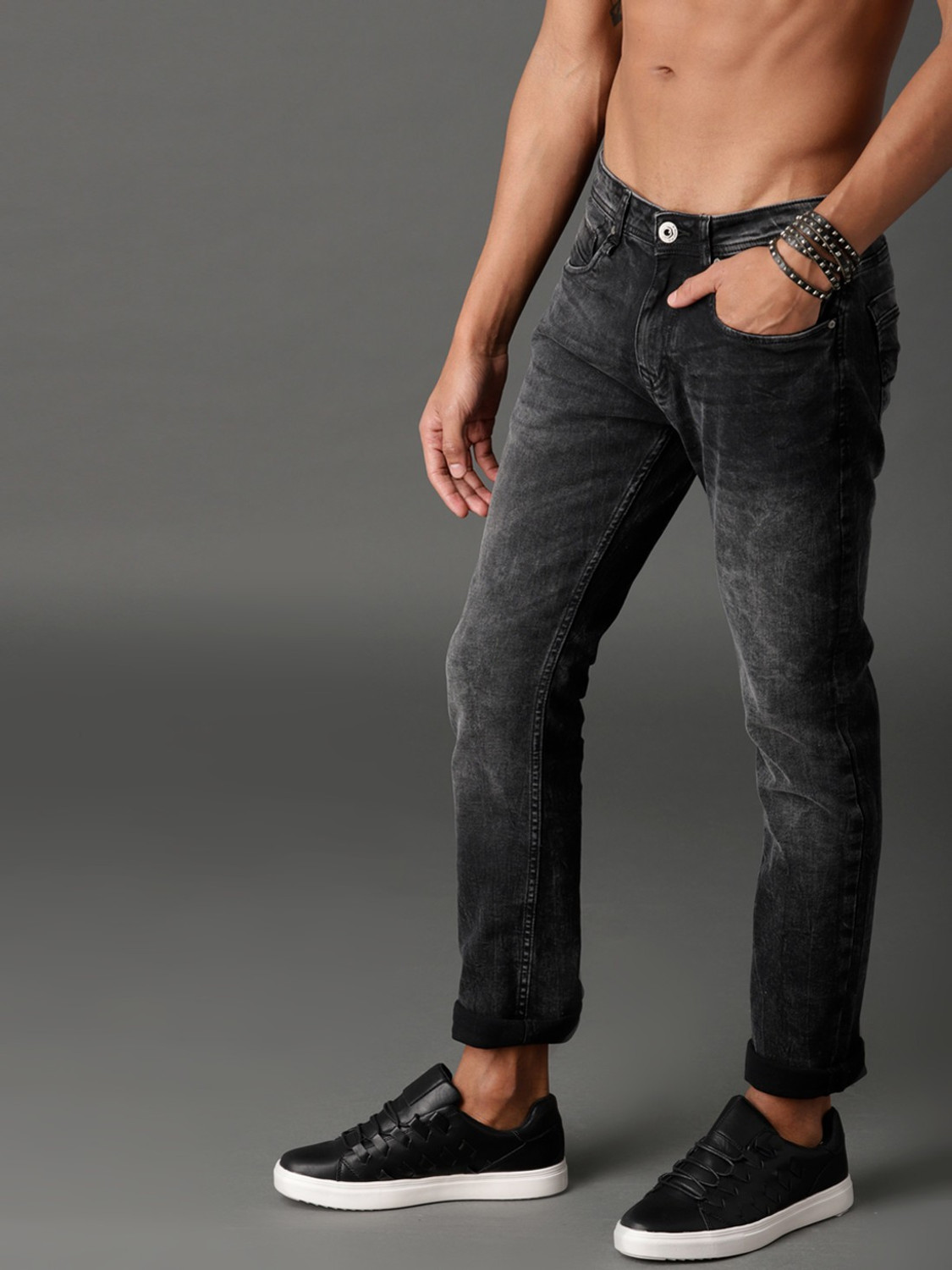 Image of Roadster Skinny Men Black Jeans