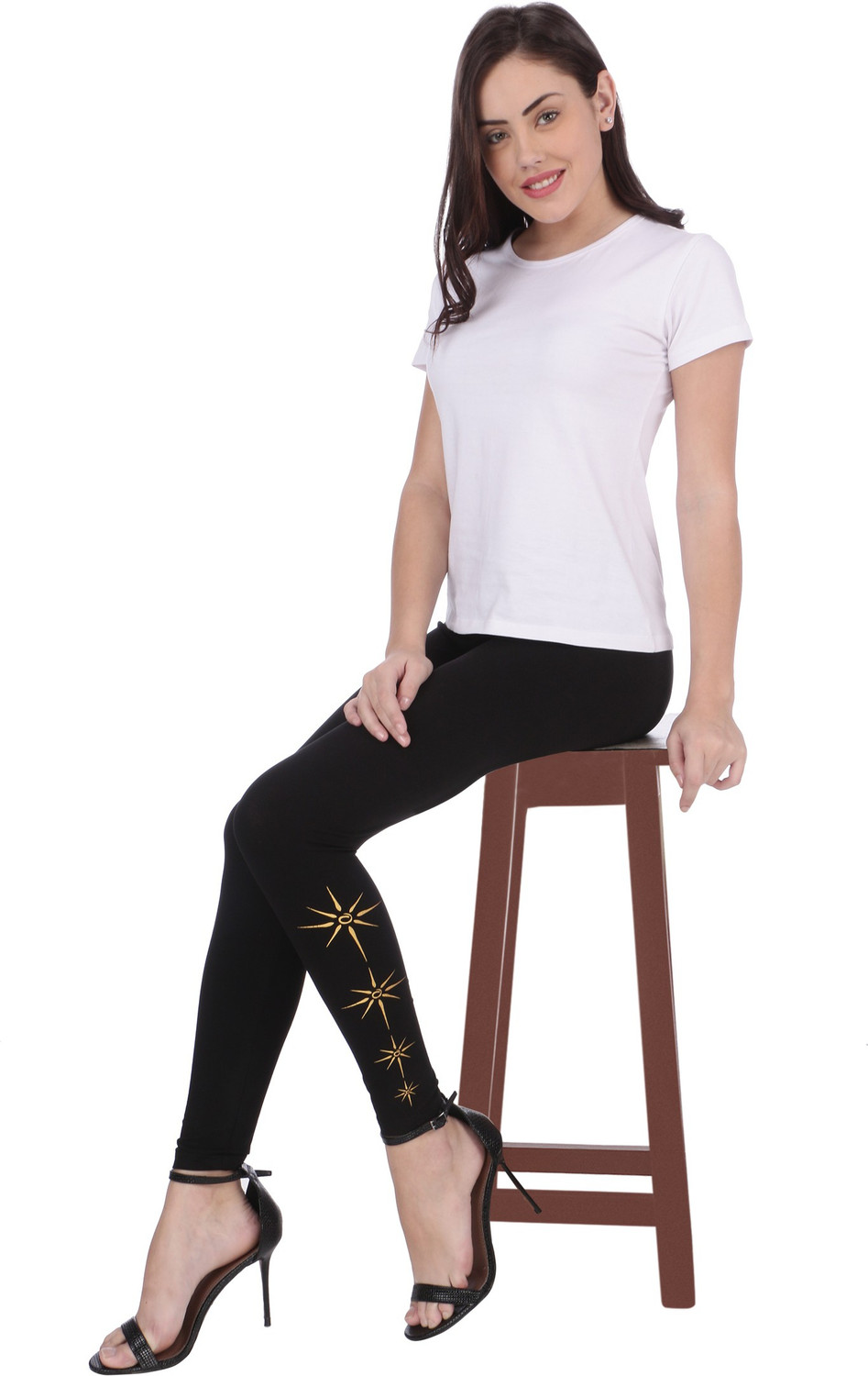 Image of Plus Size Ankle Length Ethnic Wear Legging