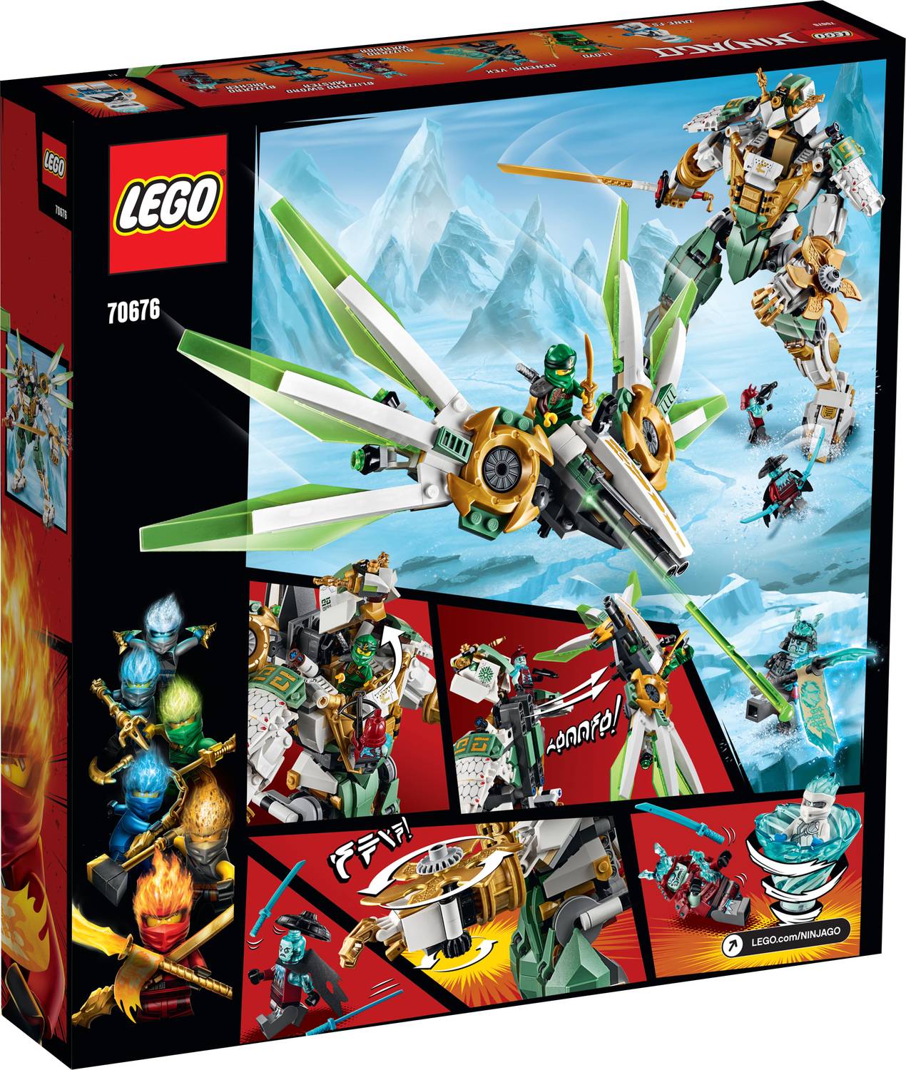 LEGO 70676 Lloyd's Titan Mech(876Pcs) - 70676 Lloyd's Titan Mech