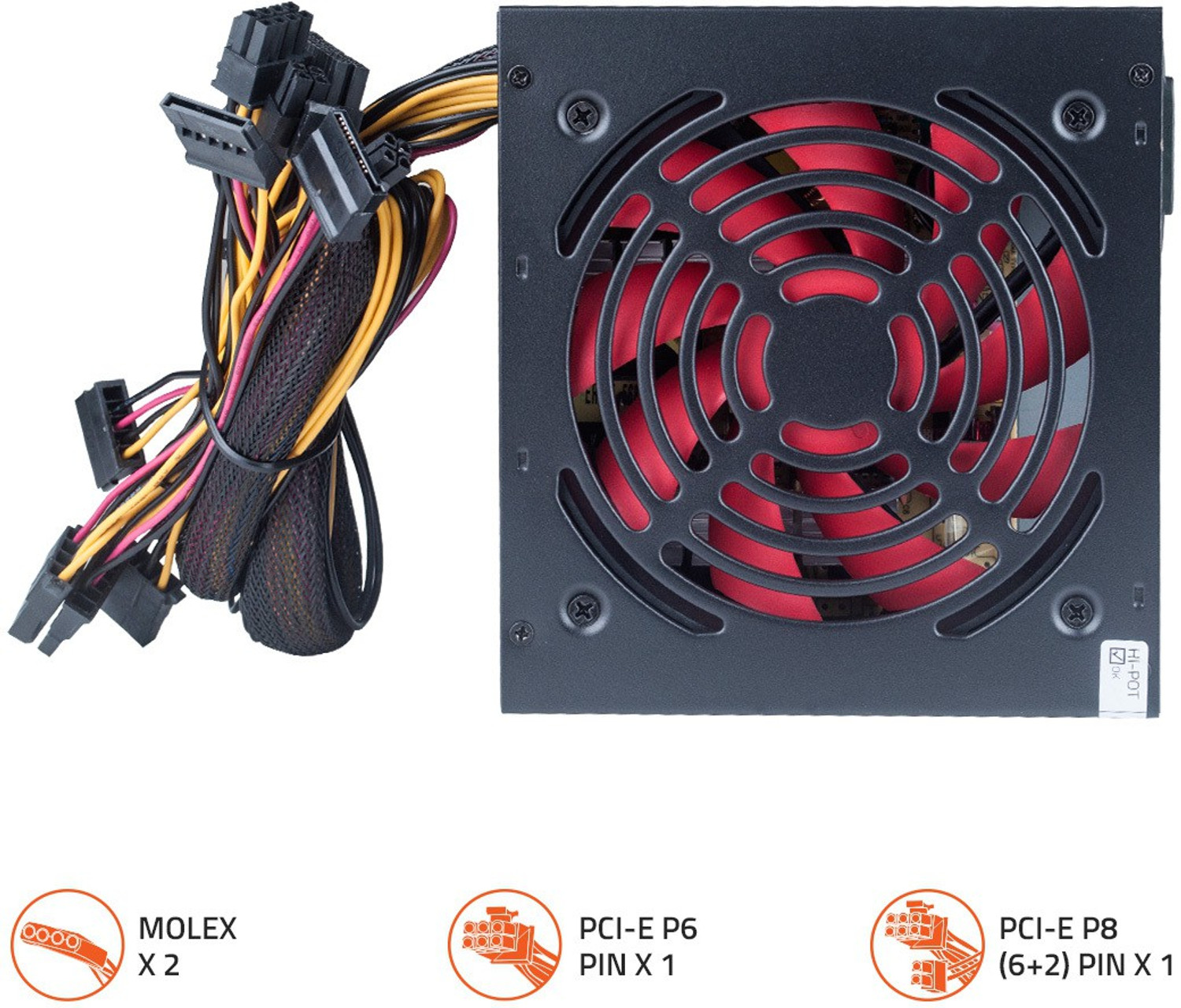 Image of artis VIP500 GOLD Super Silent Power Supply 500 Watts Computer PSU with 4 SATA Cables