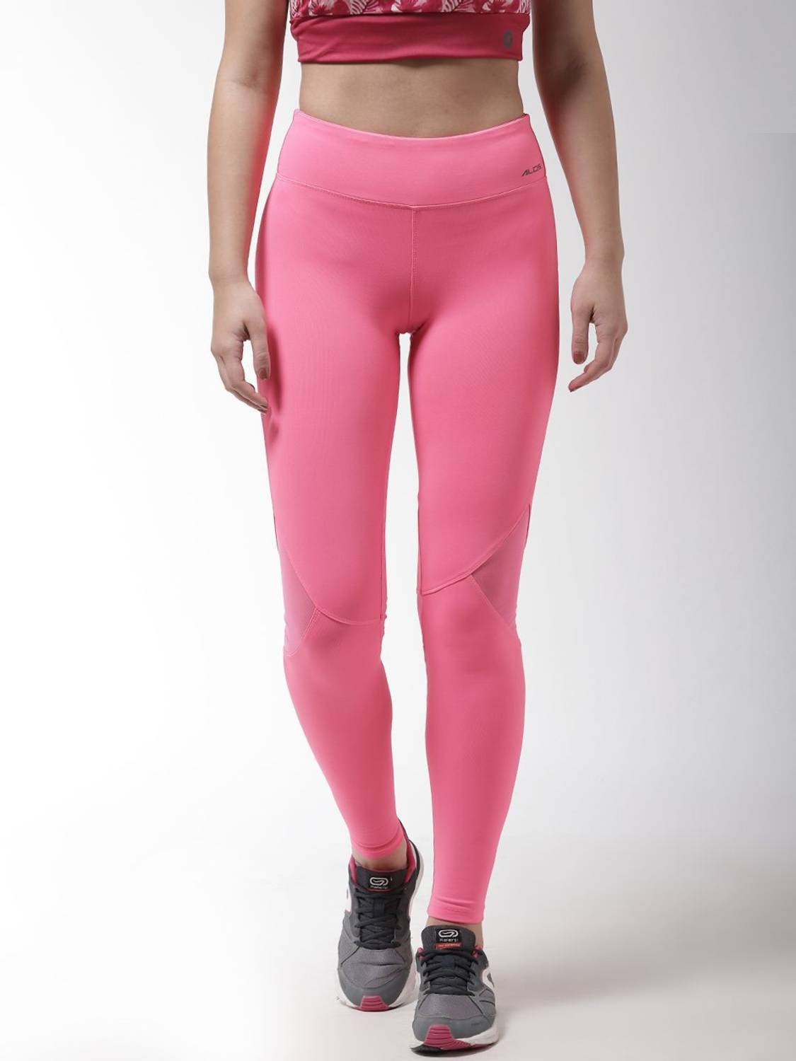 ALCIS Solid Women Pink Tights