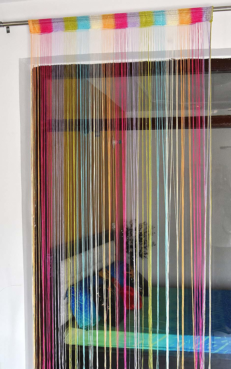 Image of Yutiriti 213.36 cm (7 ft) Door Polyester Room Darkening Curtain Single Curtain