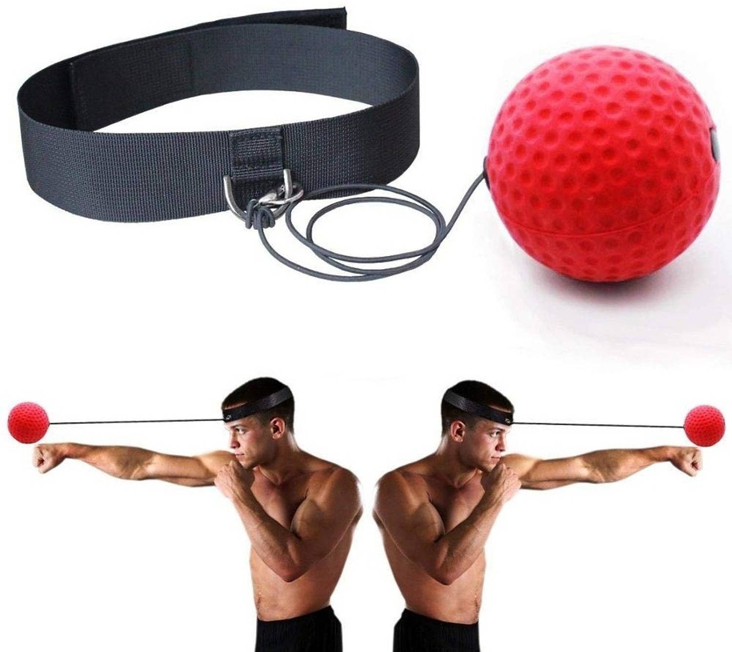 Grab Classy Boxing Reflex Ball Striking Pad Red - Image 2