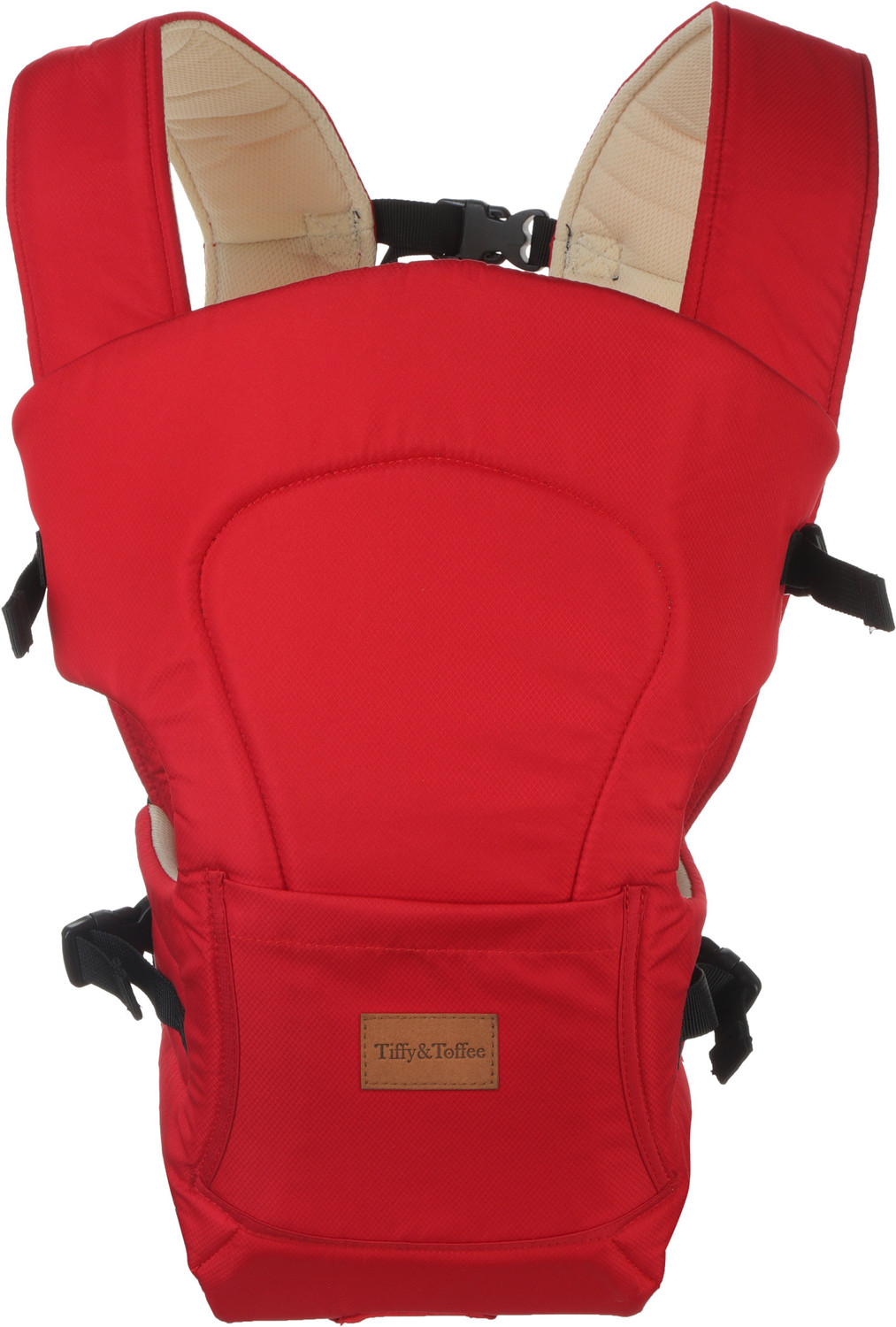 Image of Tiffy & Toffee T&T Baby Bunk Comfy Baby Carrier - Red & Beige Baby Carrier