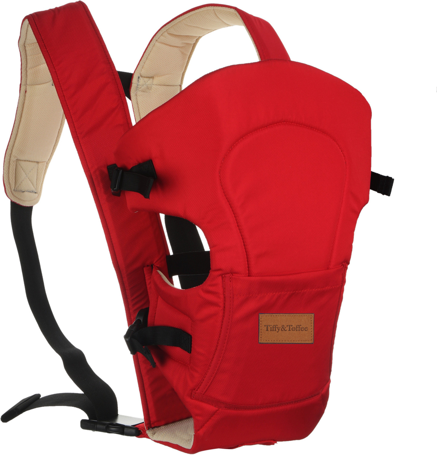 Image of Tiffy & Toffee T&T Baby Bunk Comfy Baby Carrier - Red & Beige Baby Carrier