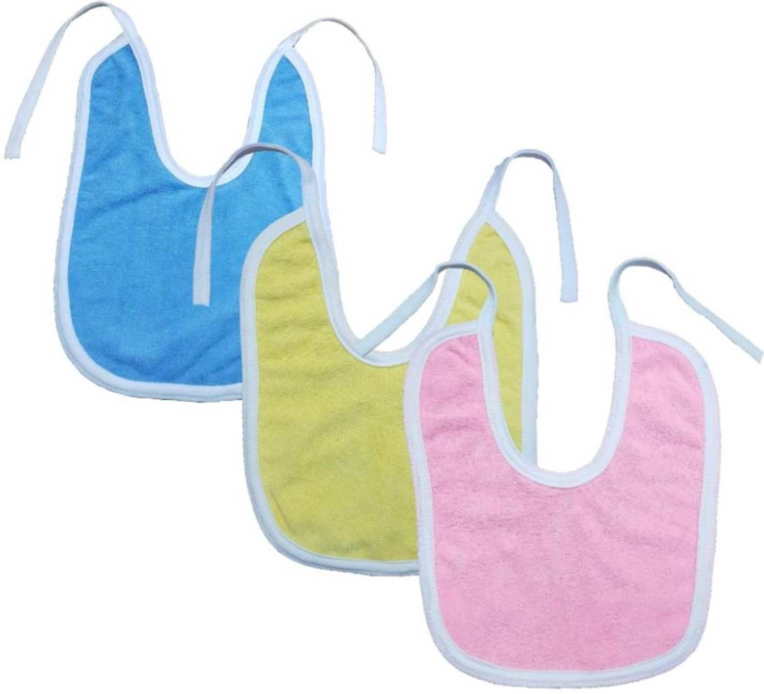 BRANDONN Double Layered Towel Bibs With Knot Multicolor