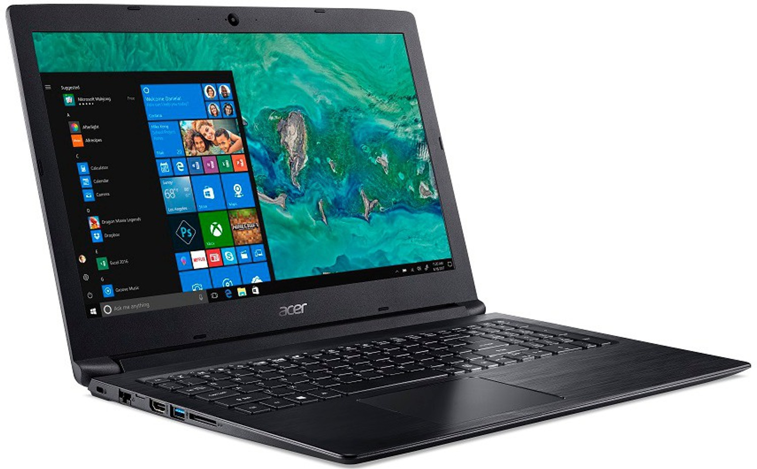 Image of Acer Aspire 3 Intel Pentium Gold 4417U - (4 GB /500 GB HDD /Windows 10 Home) A315-53-P4MY Laptop (15.6 Inch, Obsidian Black, 2.1 kg)