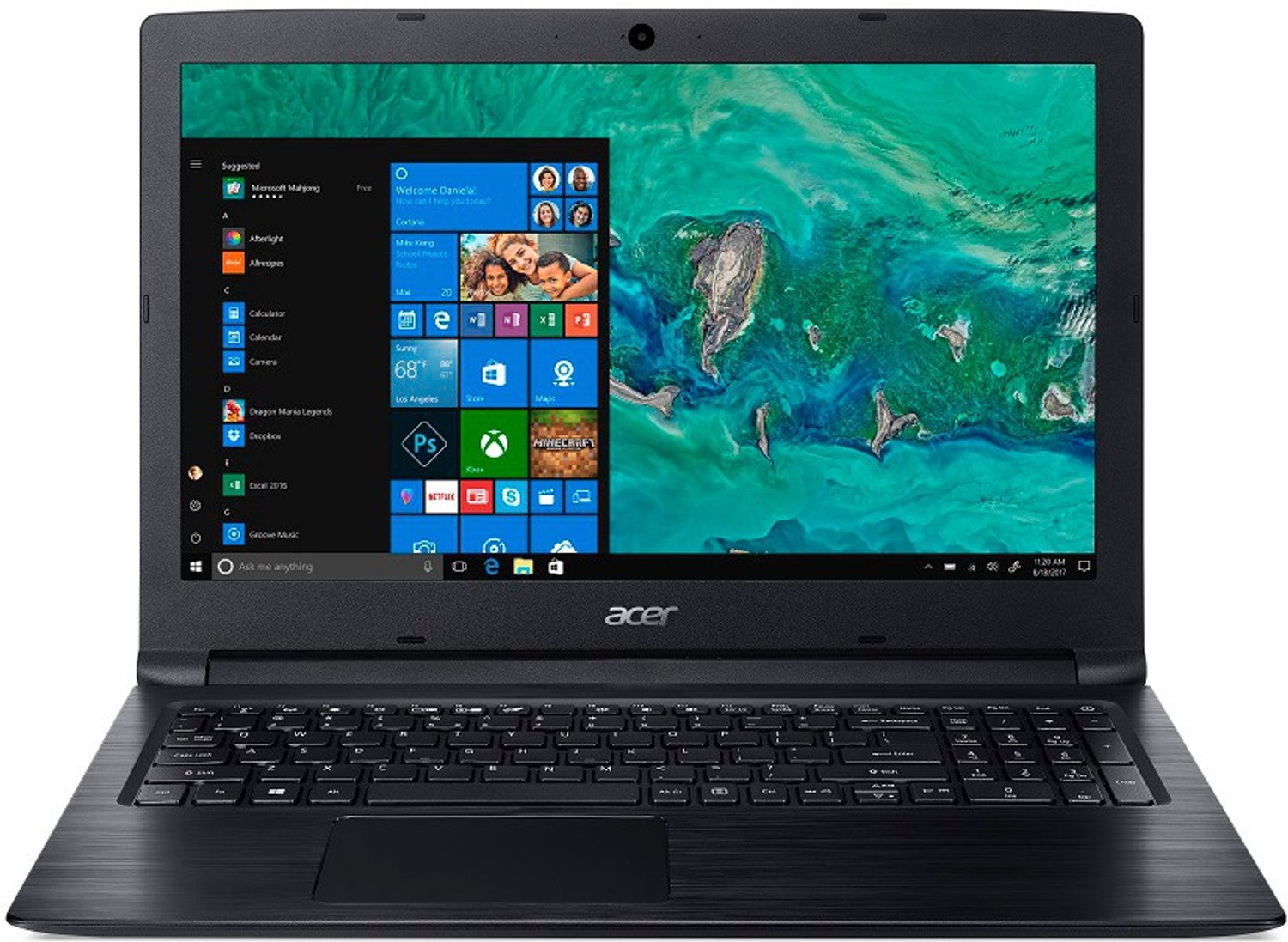 Image of Acer Aspire 3 Intel Pentium Gold 4417U - (4 GB /500 GB HDD /Windows 10 Home) A315-53-P4MY Laptop (15.6 Inch, Obsidian Black, 2.1 kg)