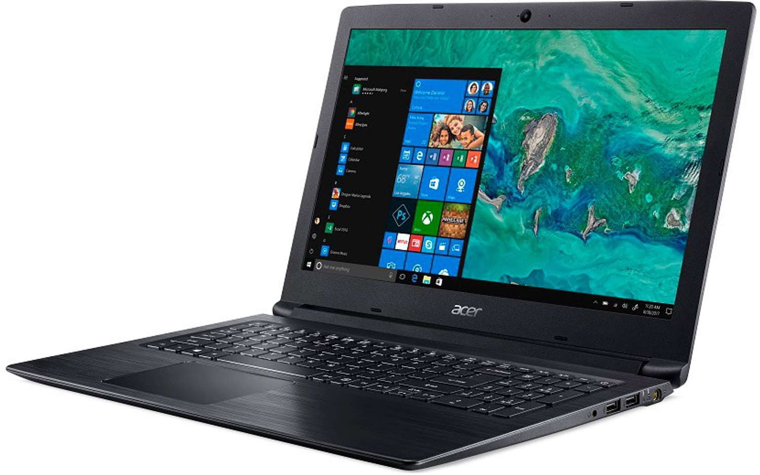Image of Acer Aspire 3 Intel Pentium Gold 4417U - (4 GB /500 GB HDD /Windows 10 Home) A315-53-P4MY Laptop (15.6 Inch, Obsidian Black, 2.1 kg)