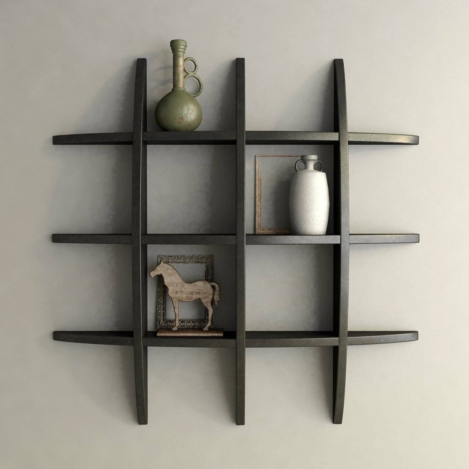 AmazingShopee 1 Home Decor Globe Shape Floating DIY Wall Shelves Rack MDF (Medium Density Fiber) Wall Shelf