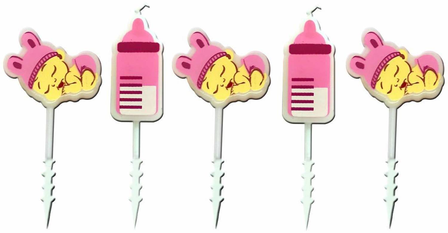 AMFIN Baby Shower Candle For Decoration bottle Candle- Pink Candle