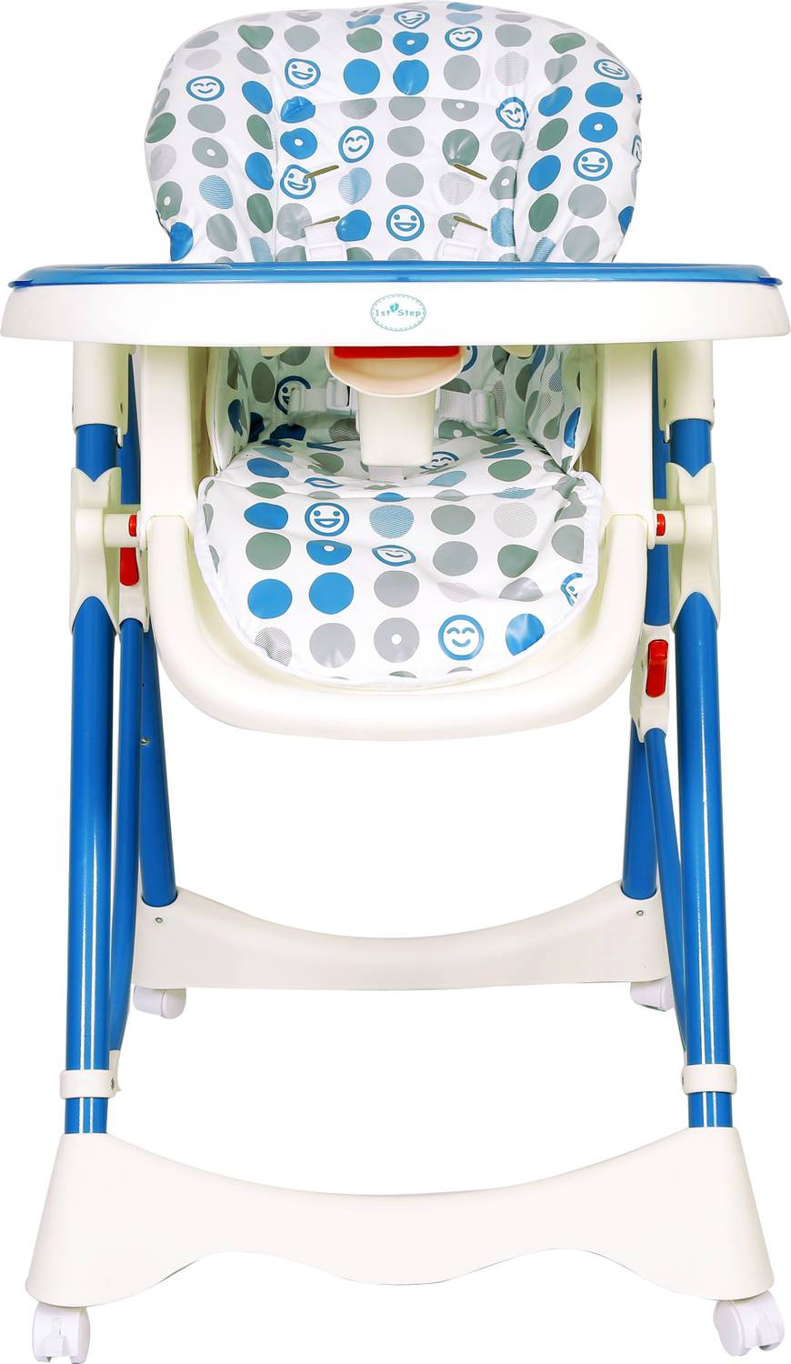 1st Step High Chair With 5 Point Safety Harness-Blue