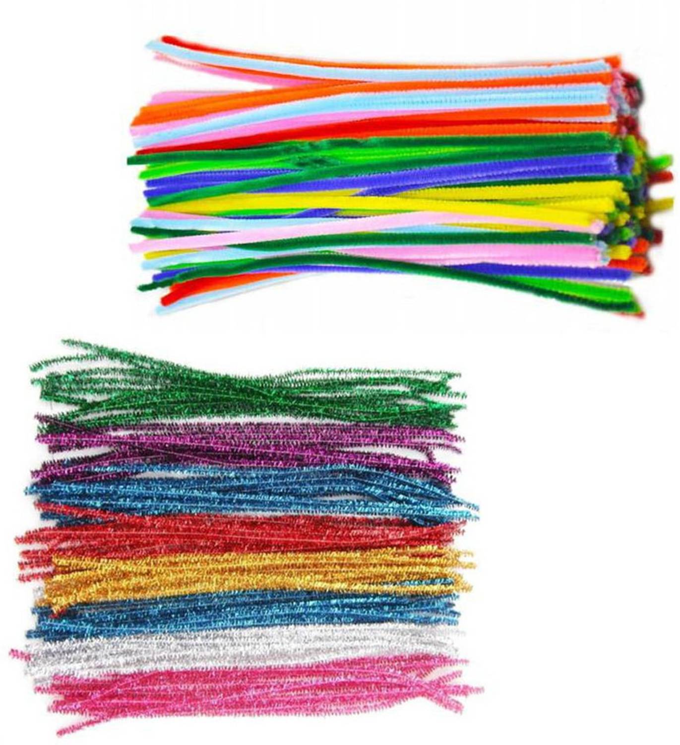BestUBuy Stem Craft Multi Colored Pipe Cleaner Zari And Normal For Art And Craft