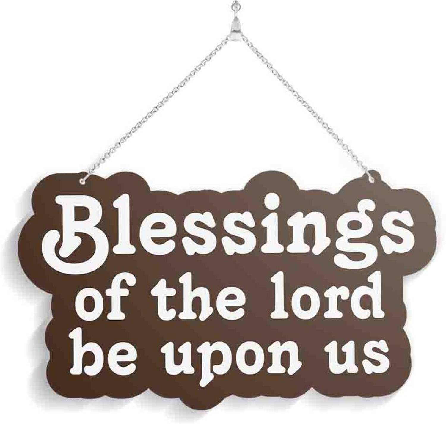100yellow Wooden blessings Name Plate