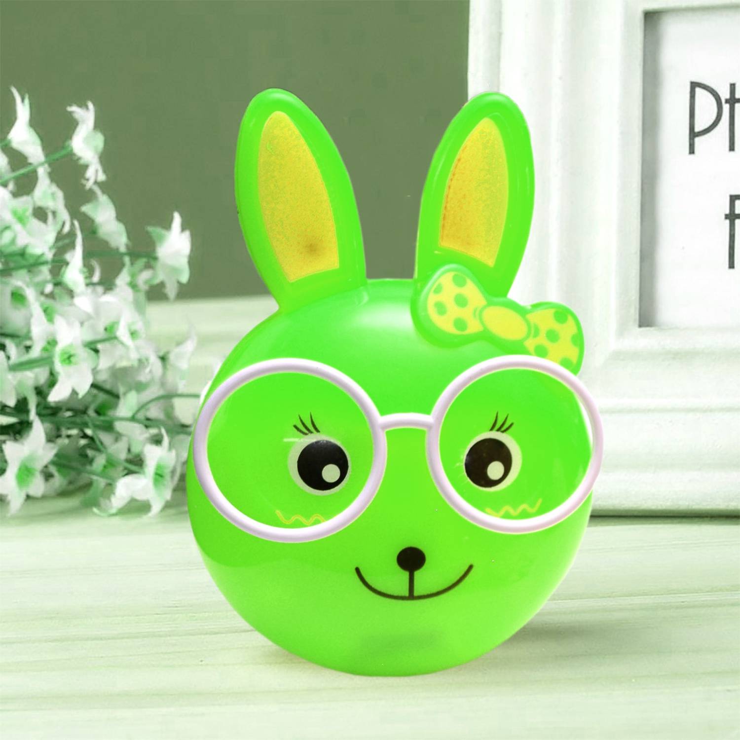 Ascension Rabbit Sensor light Night Lamp (11 cm, Green)