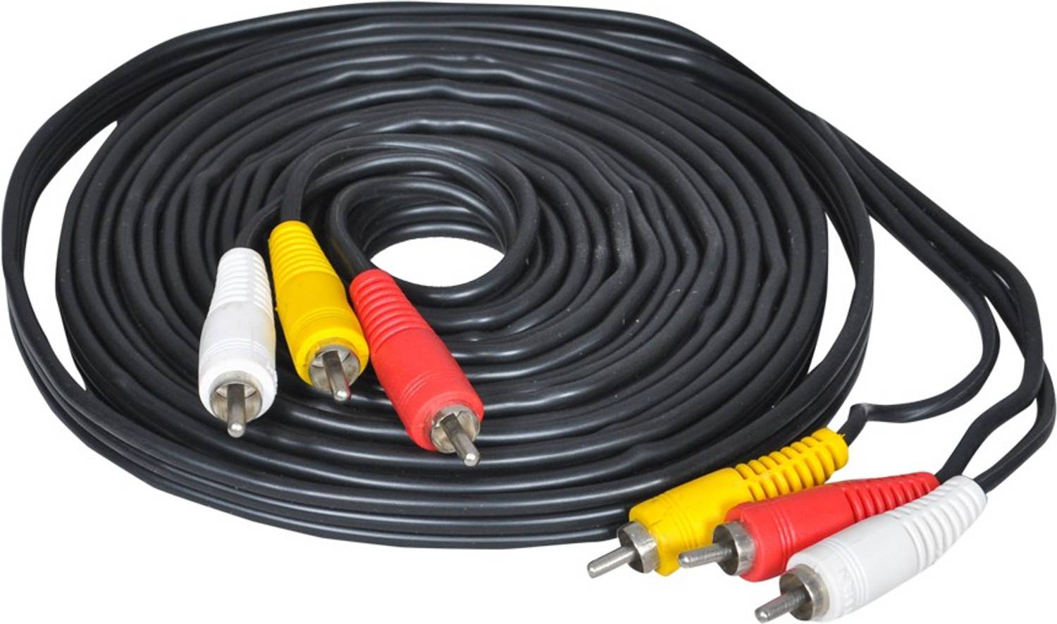 Crystonics  TV-out Cable 5 Meter 3RCA Male To 3RCA Male Audio Video Cable