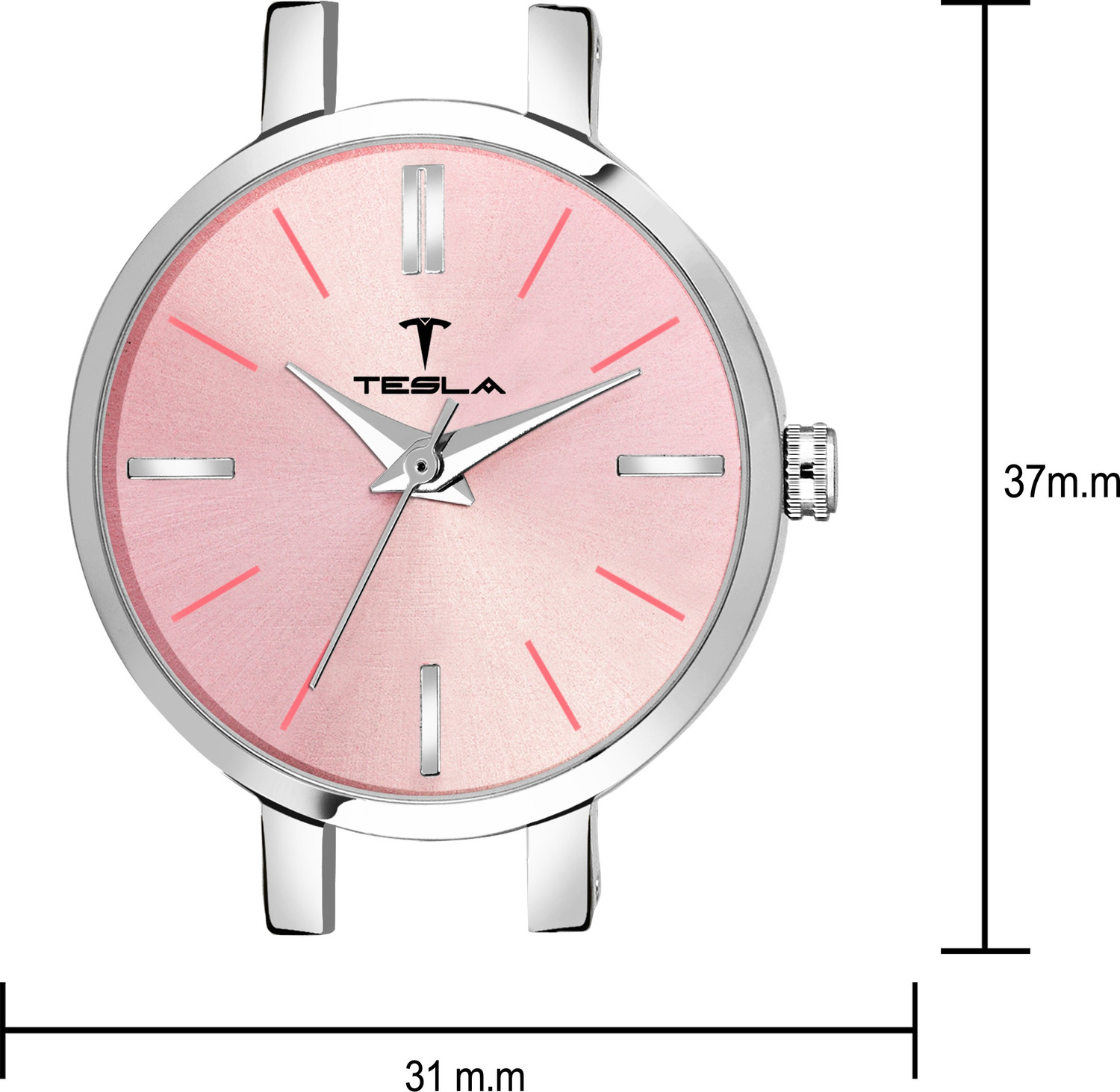 Image of TESLA TL-LR-046-PNK-CHN BRASS WATCH Analog Watch - For Girls