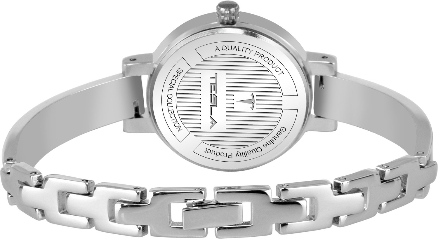 Image of TESLA TL-LR-046-PNK-CHN BRASS WATCH Analog Watch - For Girls