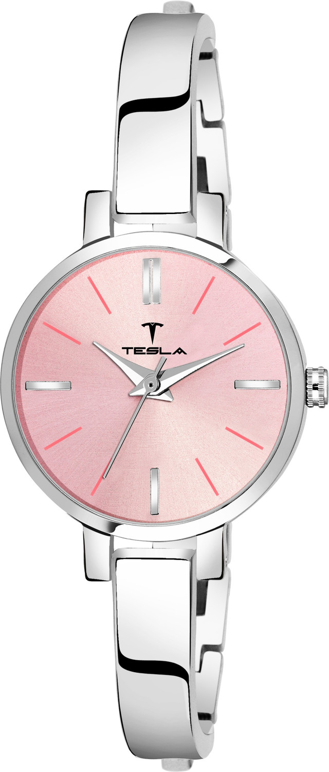 Image of TESLA TL-LR-046-PNK-CHN BRASS WATCH Analog Watch - For Girls
