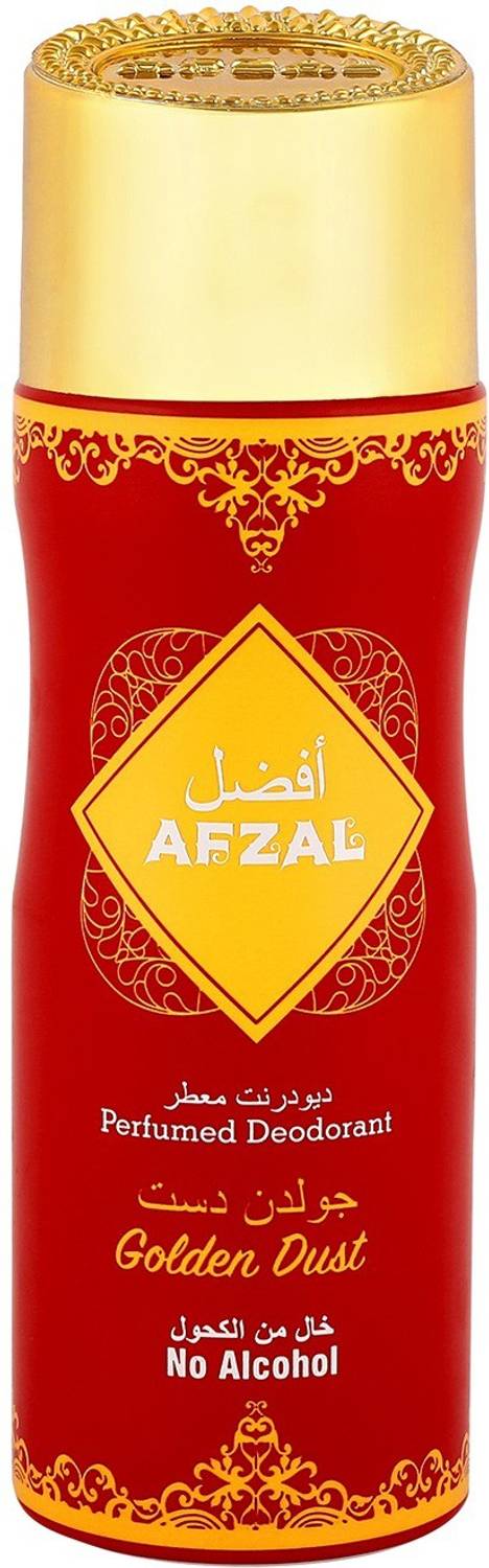 AFZAL Non Alcoholic Golden Dust Deodorant Spray  -  For Men & Women
