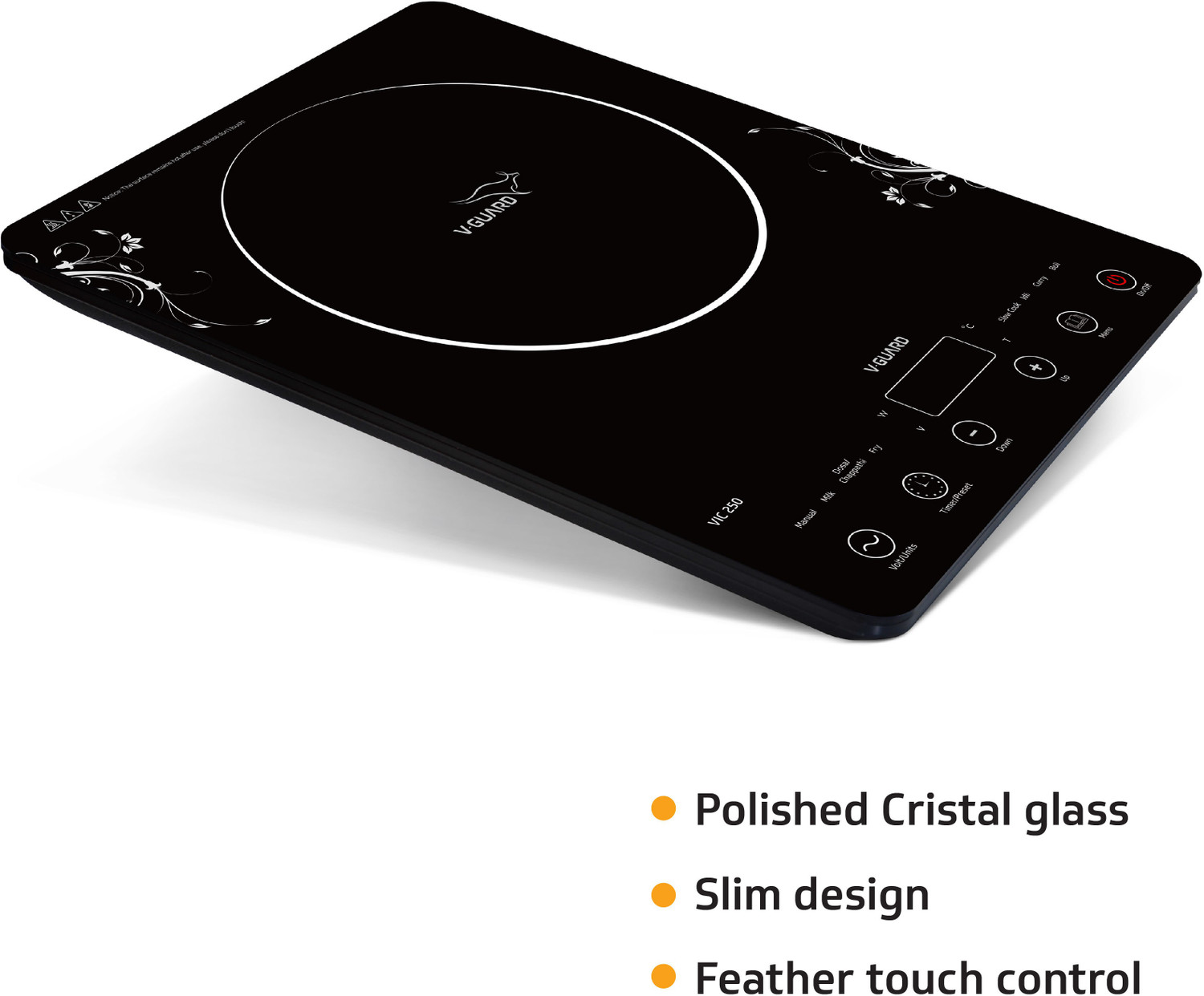 Image of V-Guard 2000 W Induction Cooktop Touch Panel