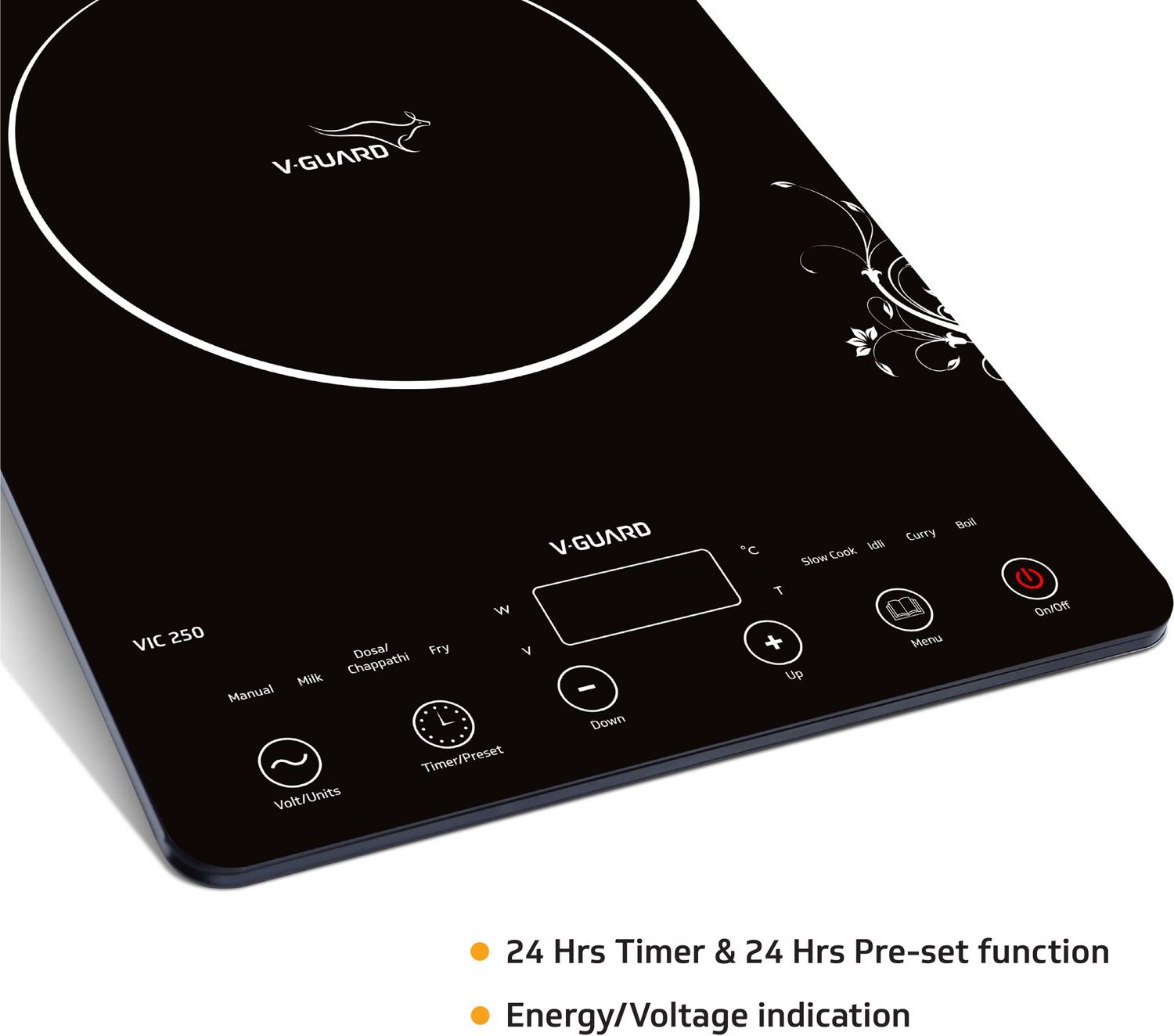 Image of V-Guard 2000 W Induction Cooktop Touch Panel