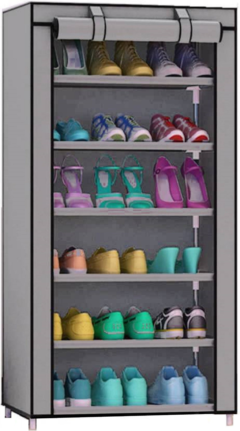 Image of CMerchants Shoe Stand 6 Layer Metal Collapsible Shoe Stand