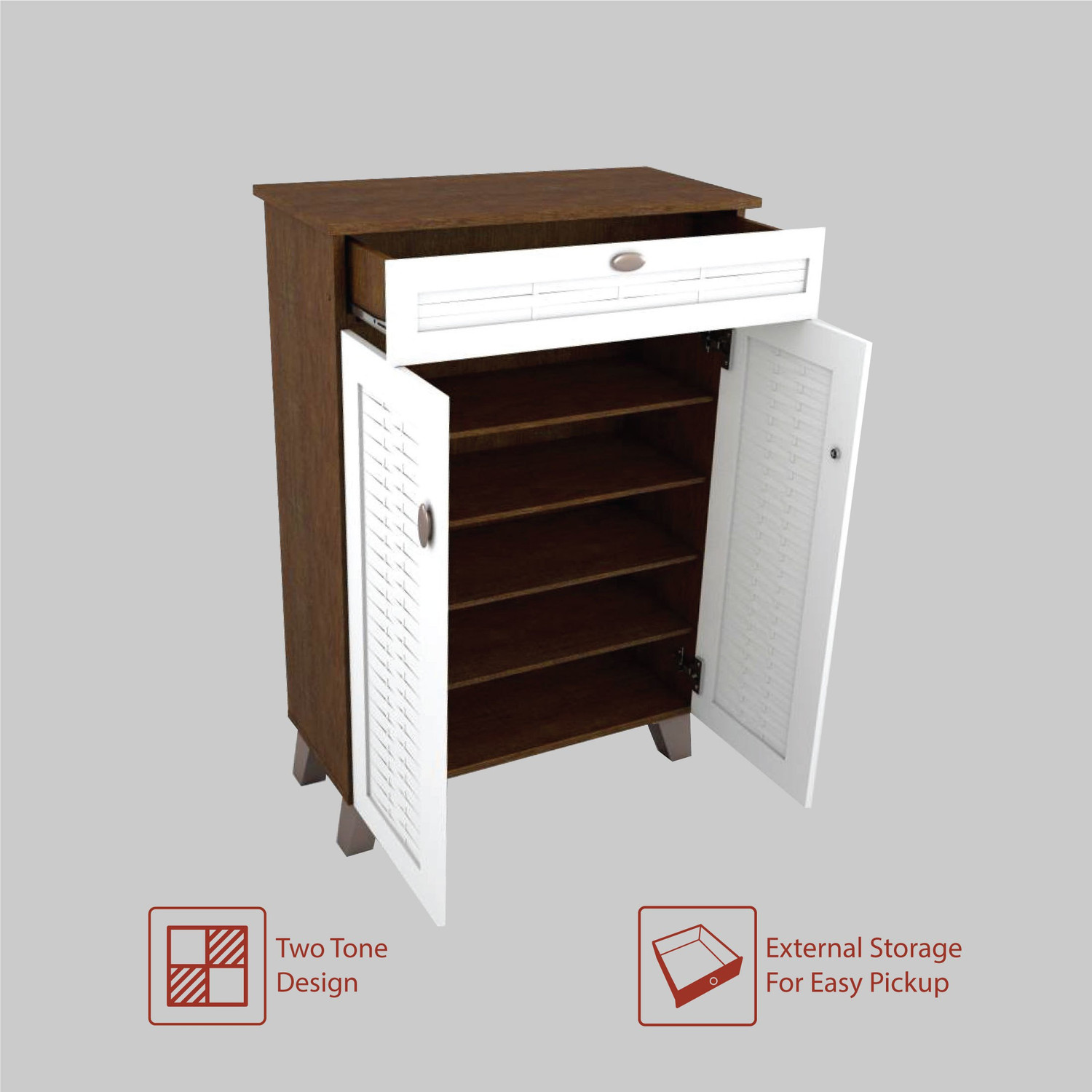 Image of Flipkart Perfect Homes Stemar Engineered Wood Shoe Rack