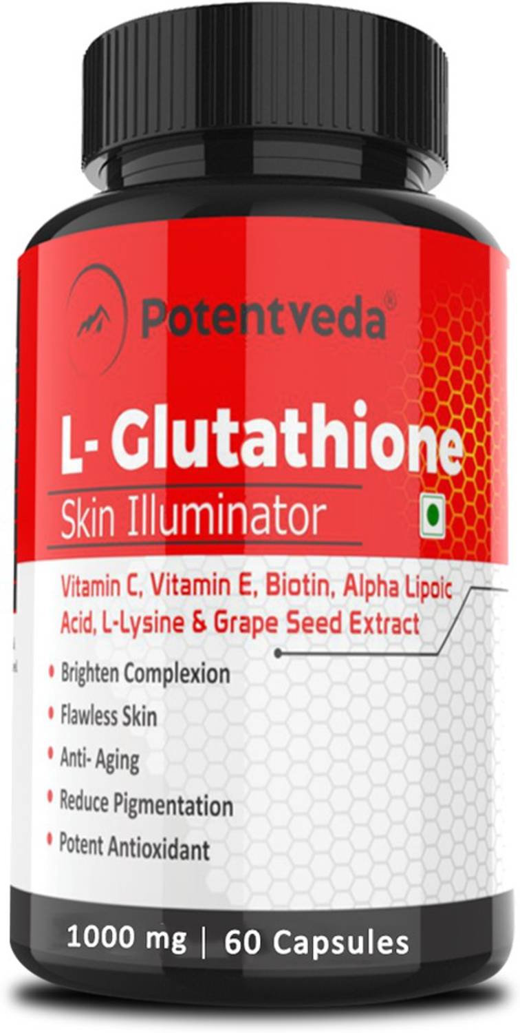 potentveda l glutathione 1000mg capsule Potentveda L -Glutathione 1000 mg Skin Whitening