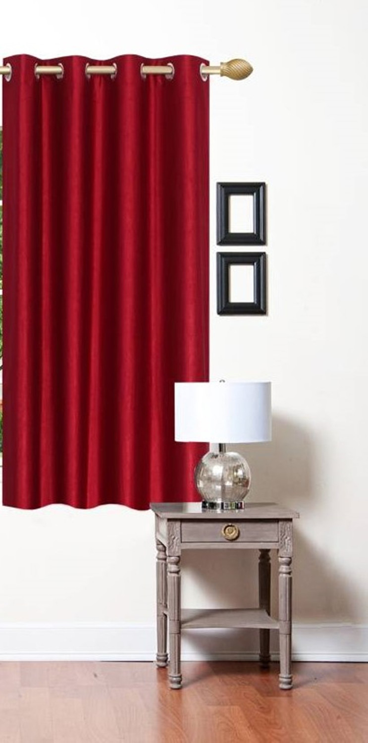 Image of Styletex 151 cm (5 ft) Window Polyester Semi Transparent Curtain Single Curtain