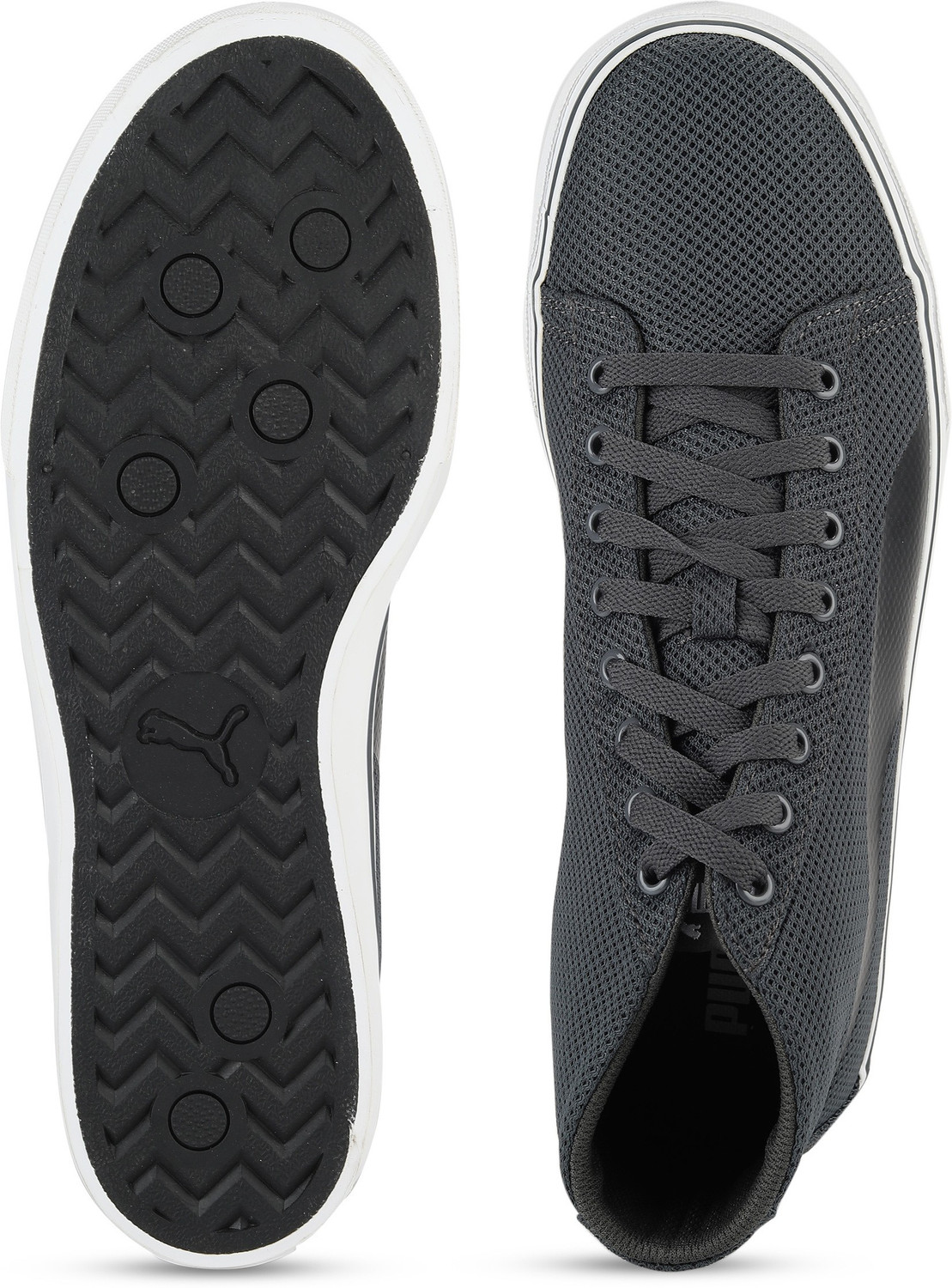 Image of PUMA Troop Mid Knit Sneakers For Men