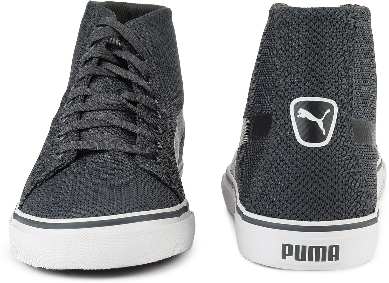 Image of PUMA Troop Mid Knit Sneakers For Men