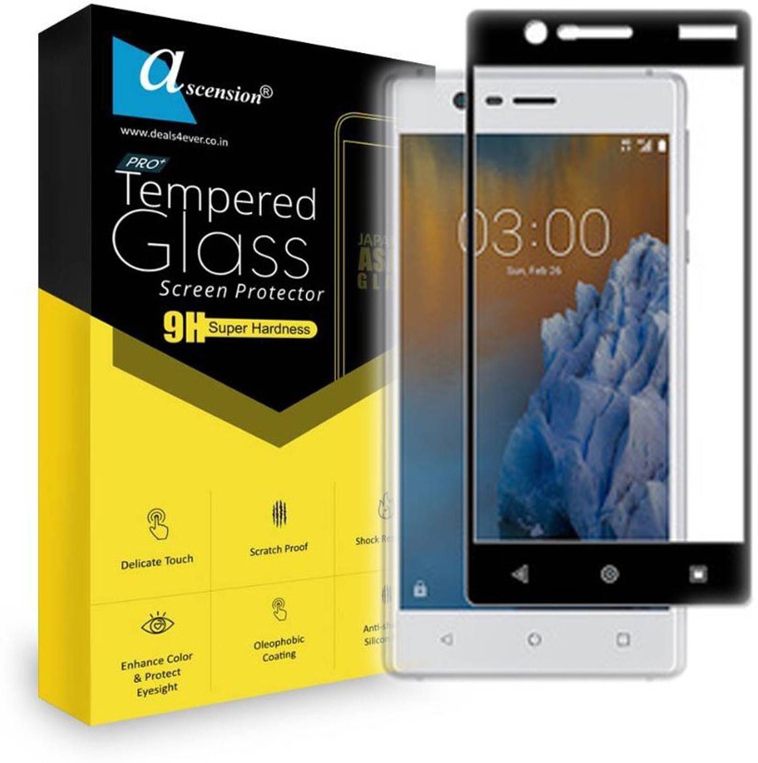 Ascension Tempered Glass Guard for Nokia 3