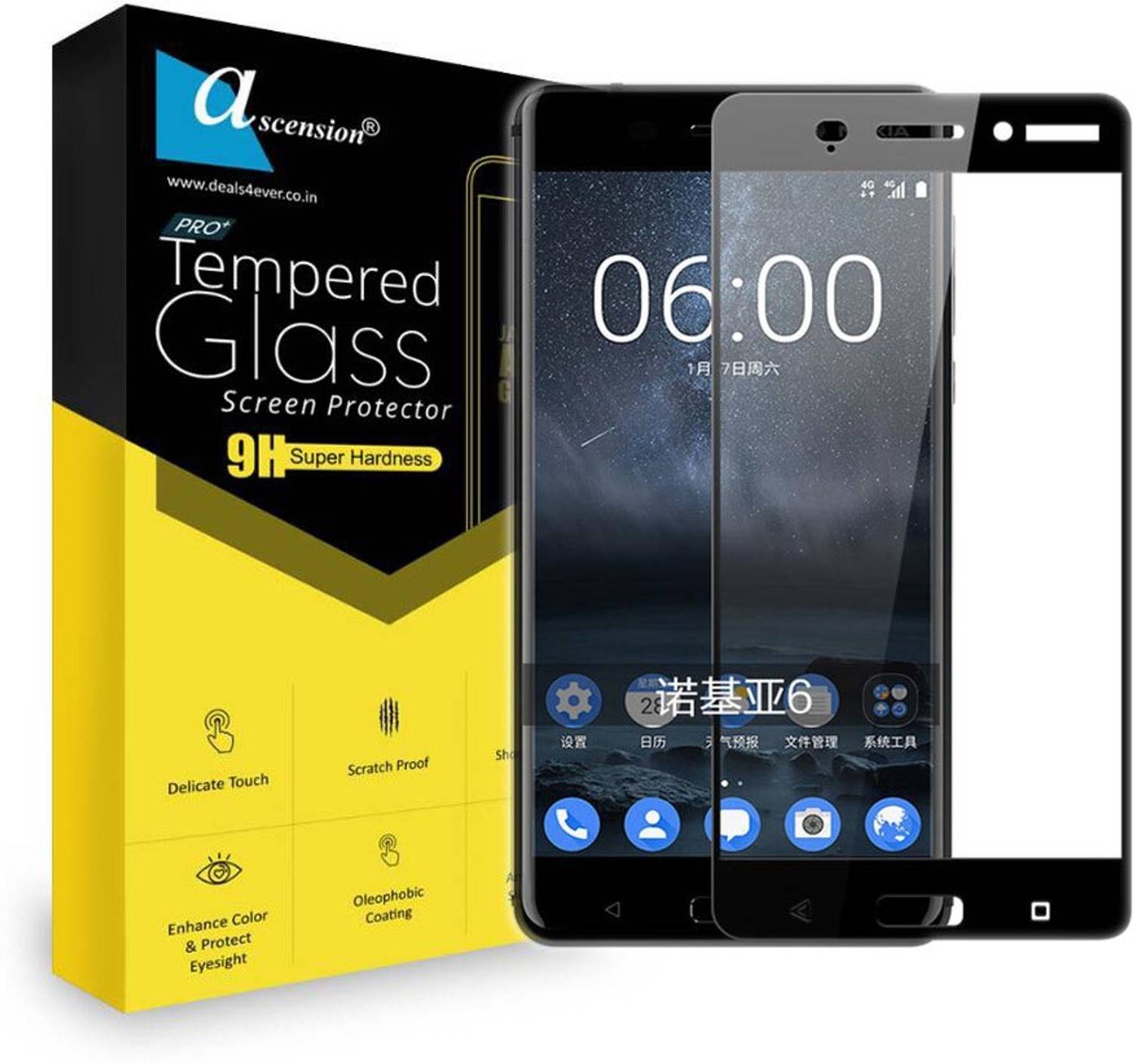 Ascension Tempered Glass Guard for Nokia 6
