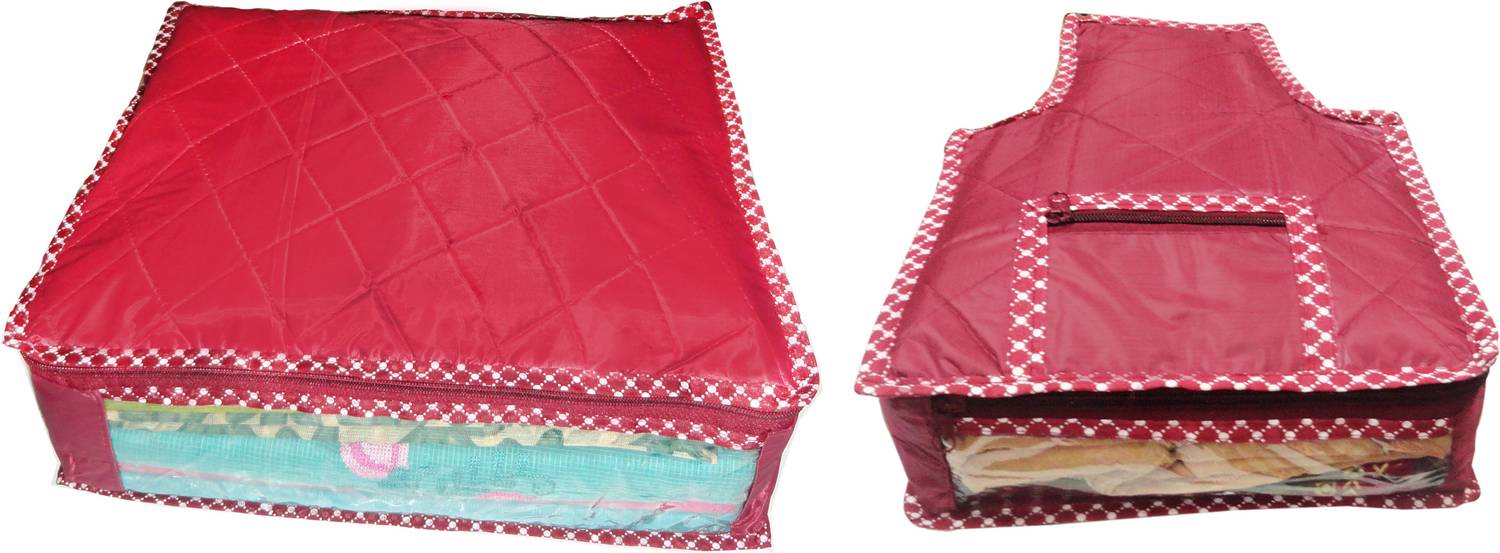 atorakushon Parachute Combo of 1PC Saree Cover 1PC Blouse Cover P1S&1b