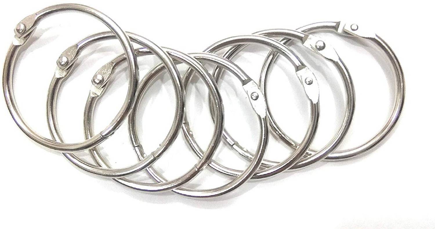 Arham Metal Loose Leaf Book Binder Buckle Rings DIY 4 cm Theme, Scrapbook Kit