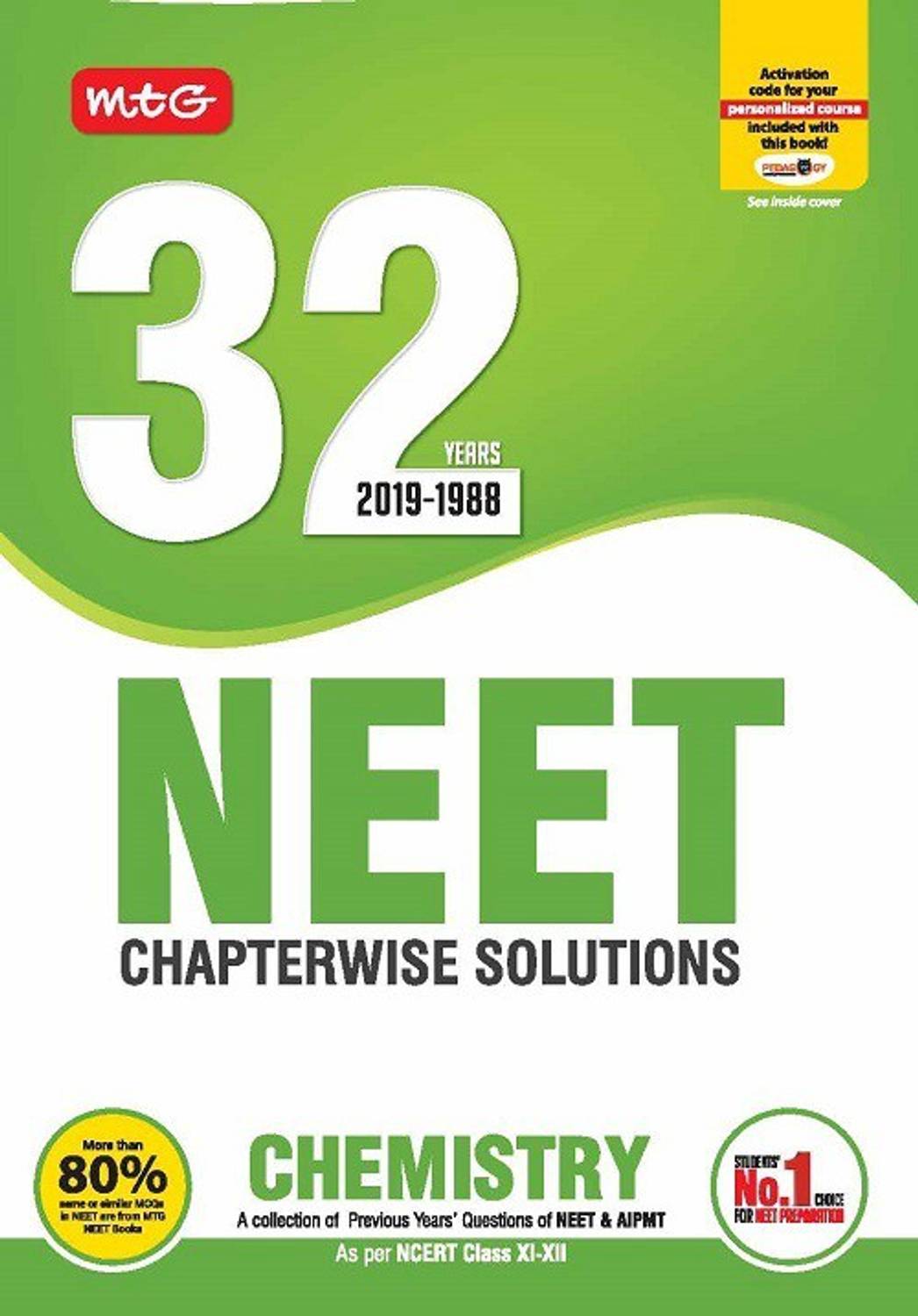 32 Years Neet-Aipmt Chapterwise Solutions - Chemistry 2019