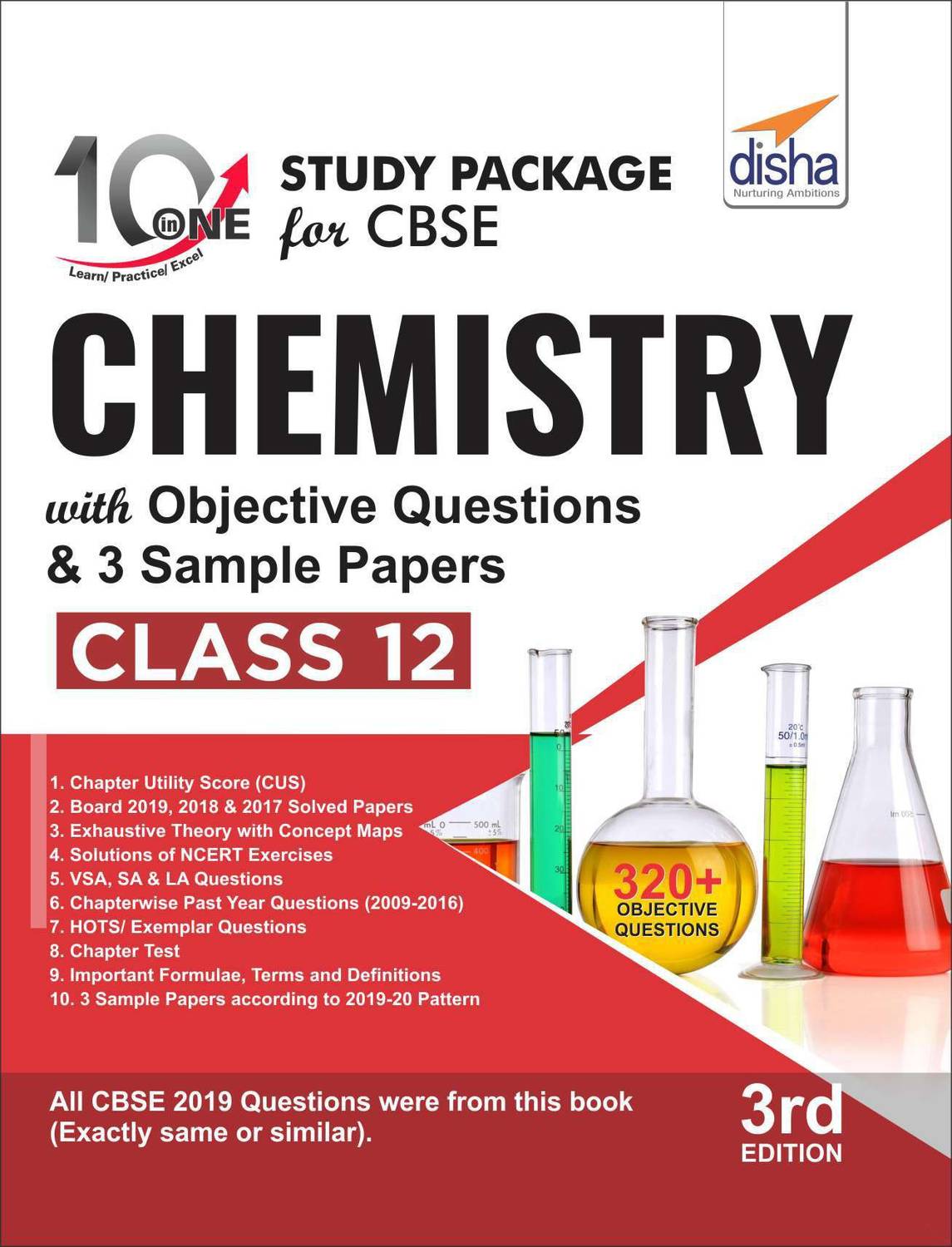 10 in One Study Package for CBSE Chemistry Class 12 with Objective Questions & 3 Sample Papers 3rd Edition