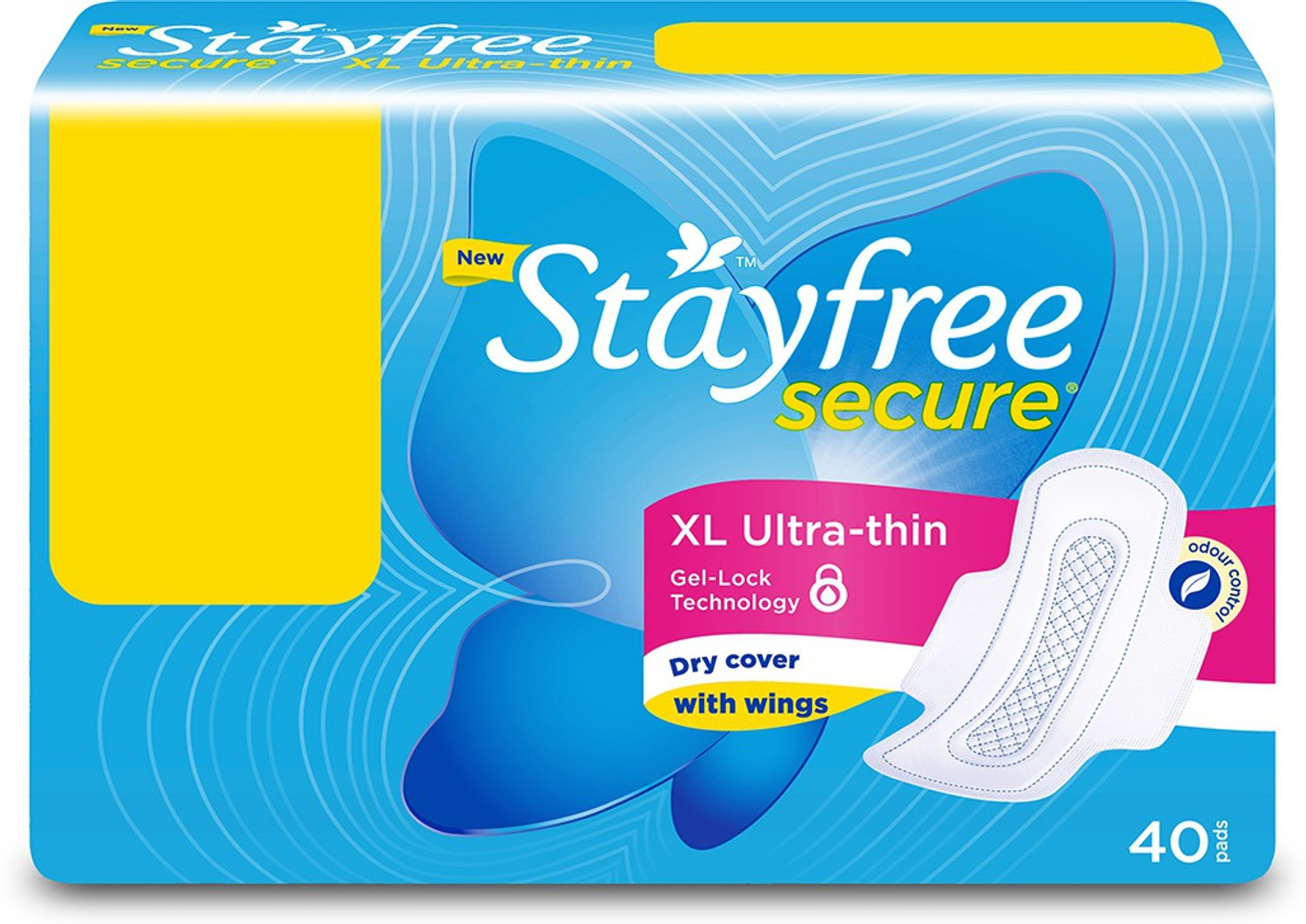 Image of STAYFREE Secure Ultra-thin XL Sanitary Pad